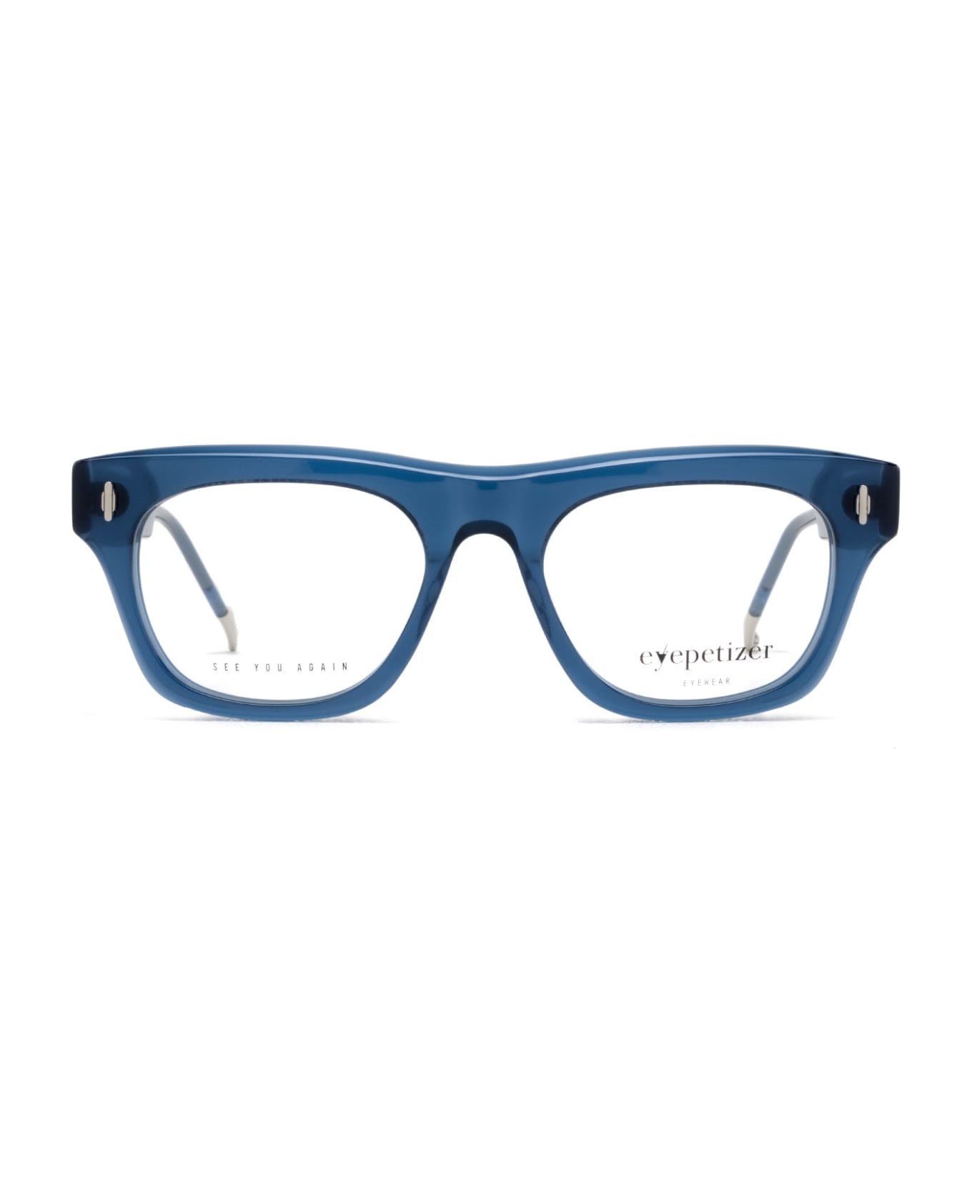 Eyepetizer Marcello Transparent Blue Glasses - Transparent Blue