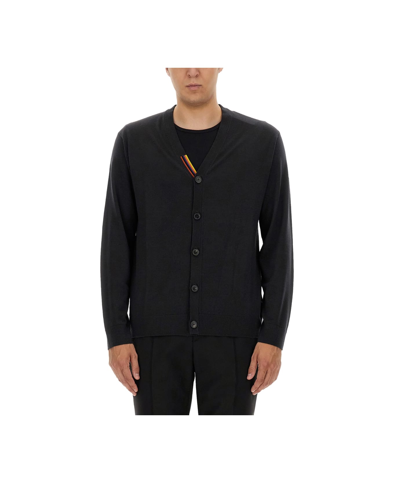 Paul Smith V-neck Cardigan - BLACK