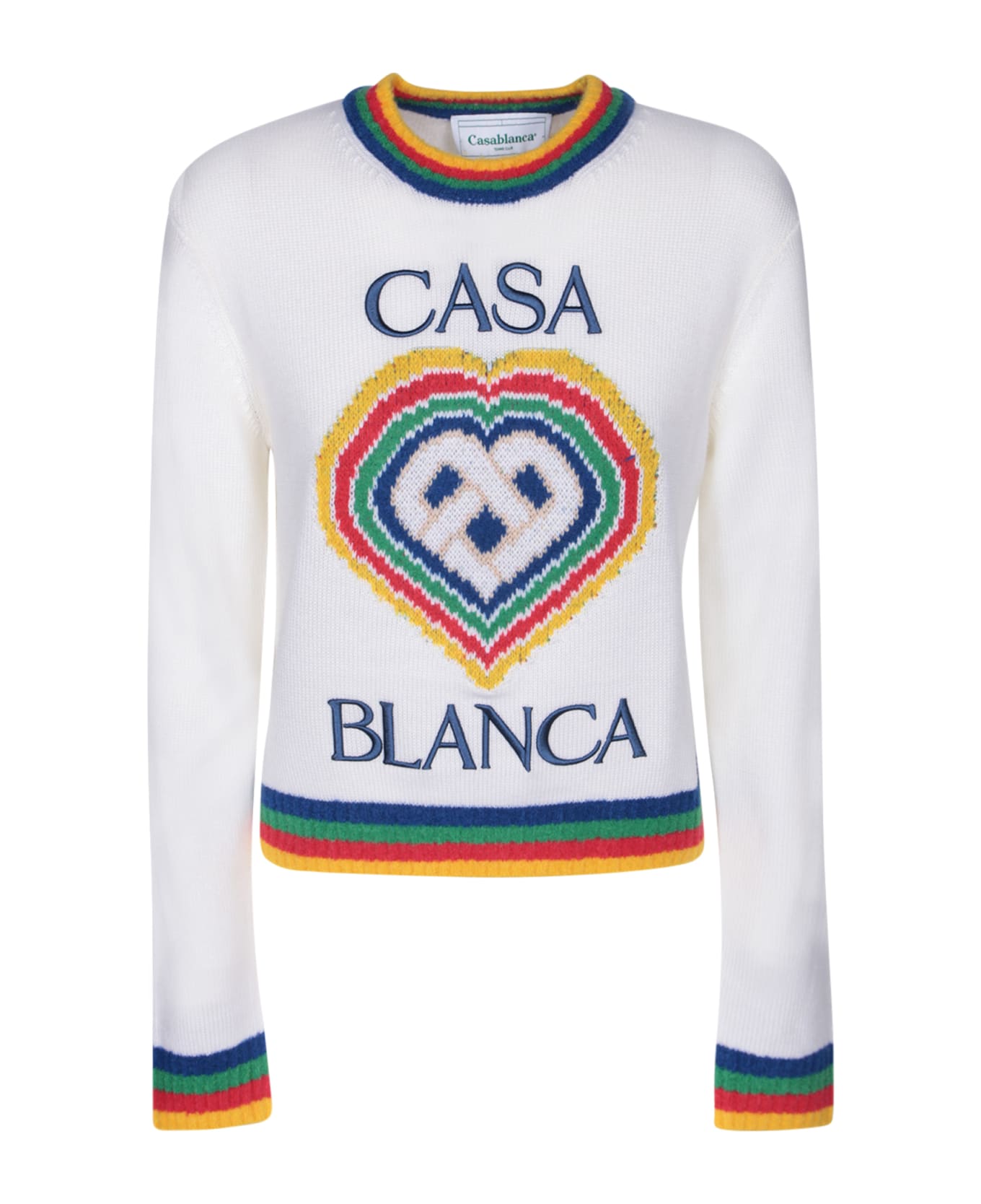 Casablanca Heart Brand Jersey - WHITE