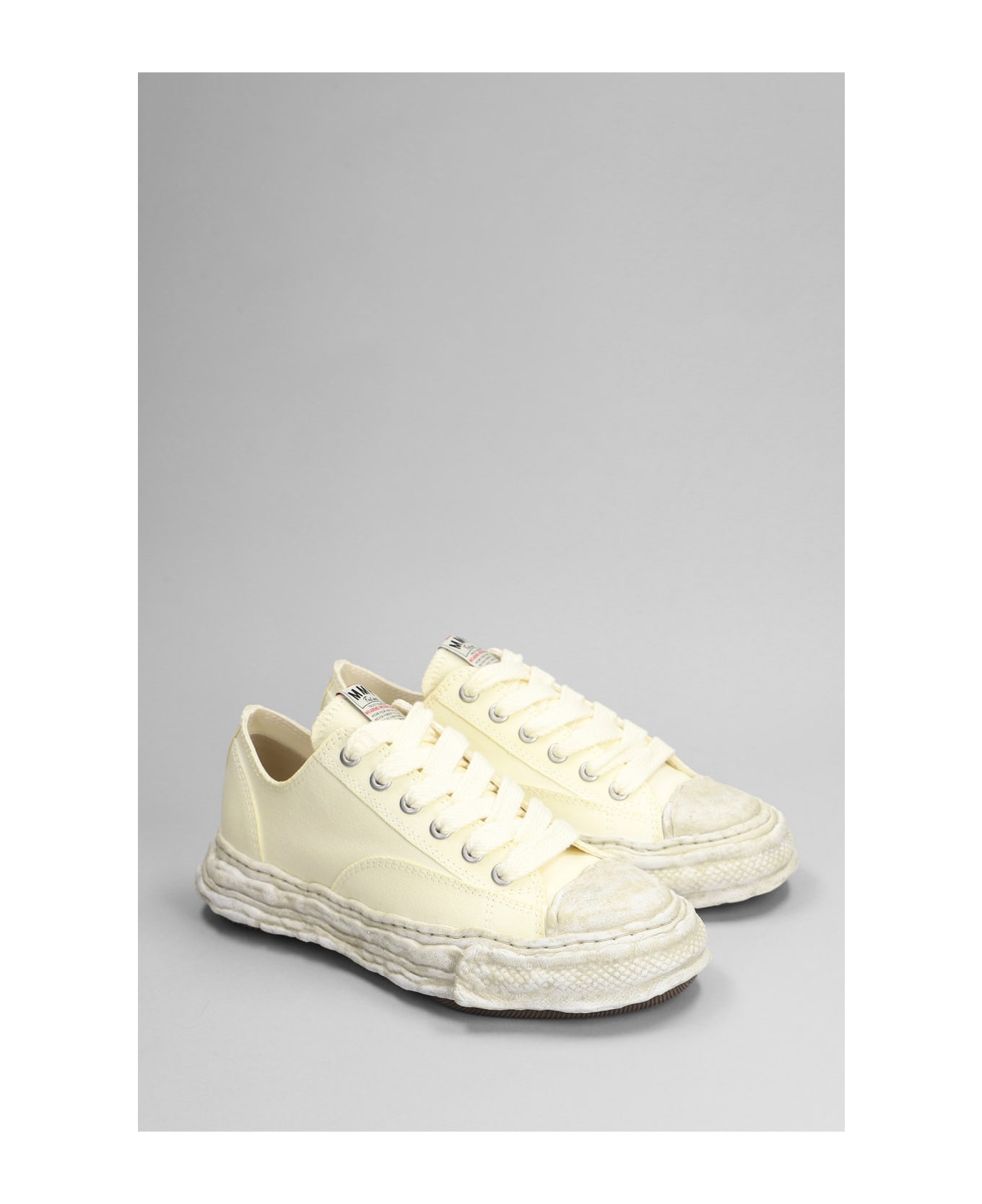 Mihara Yasuhiro Peterson 23 Low Sneakers In Beige Cotton - beige