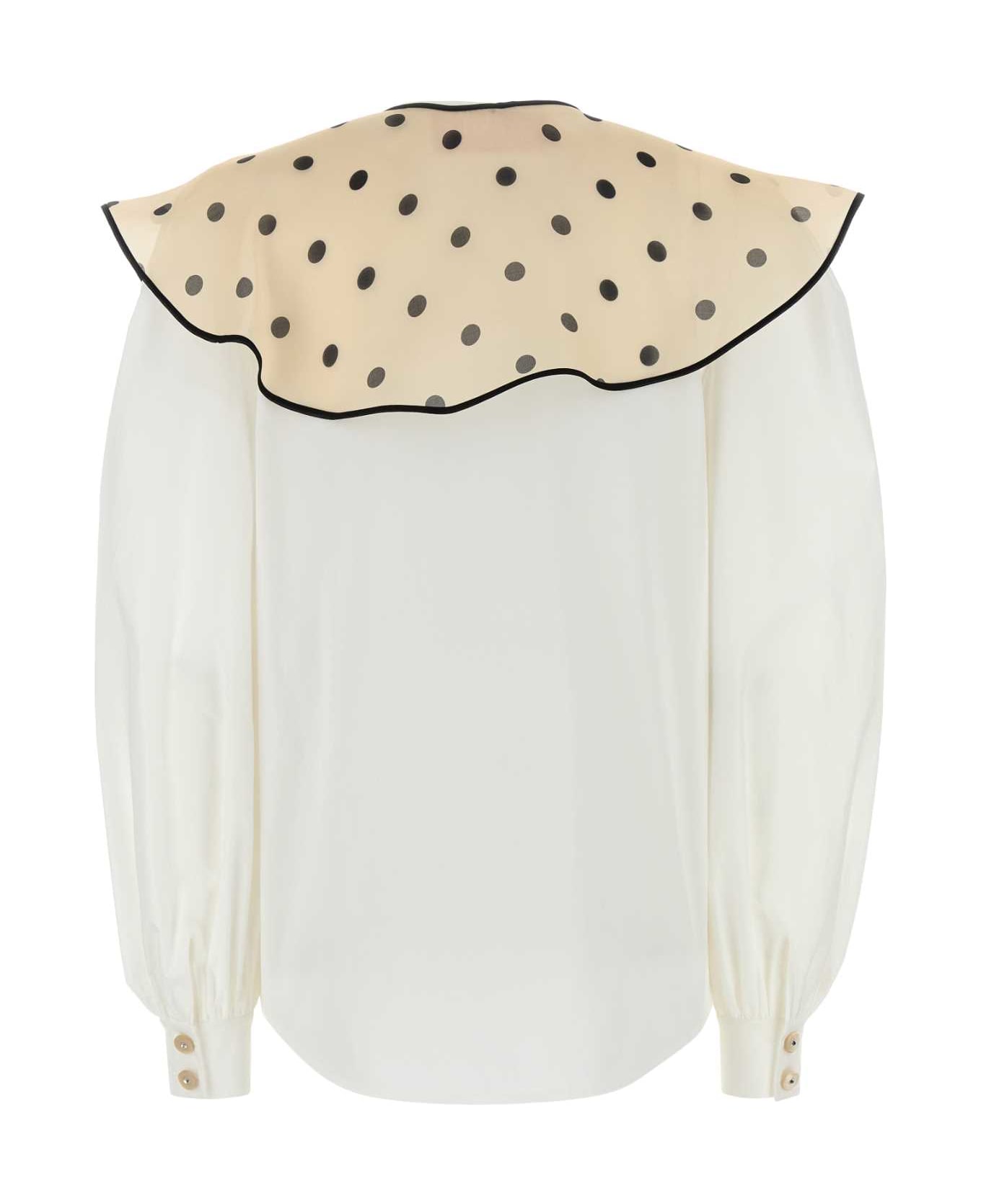 Valentino Garavani White Poplin Shirt - BIANCO