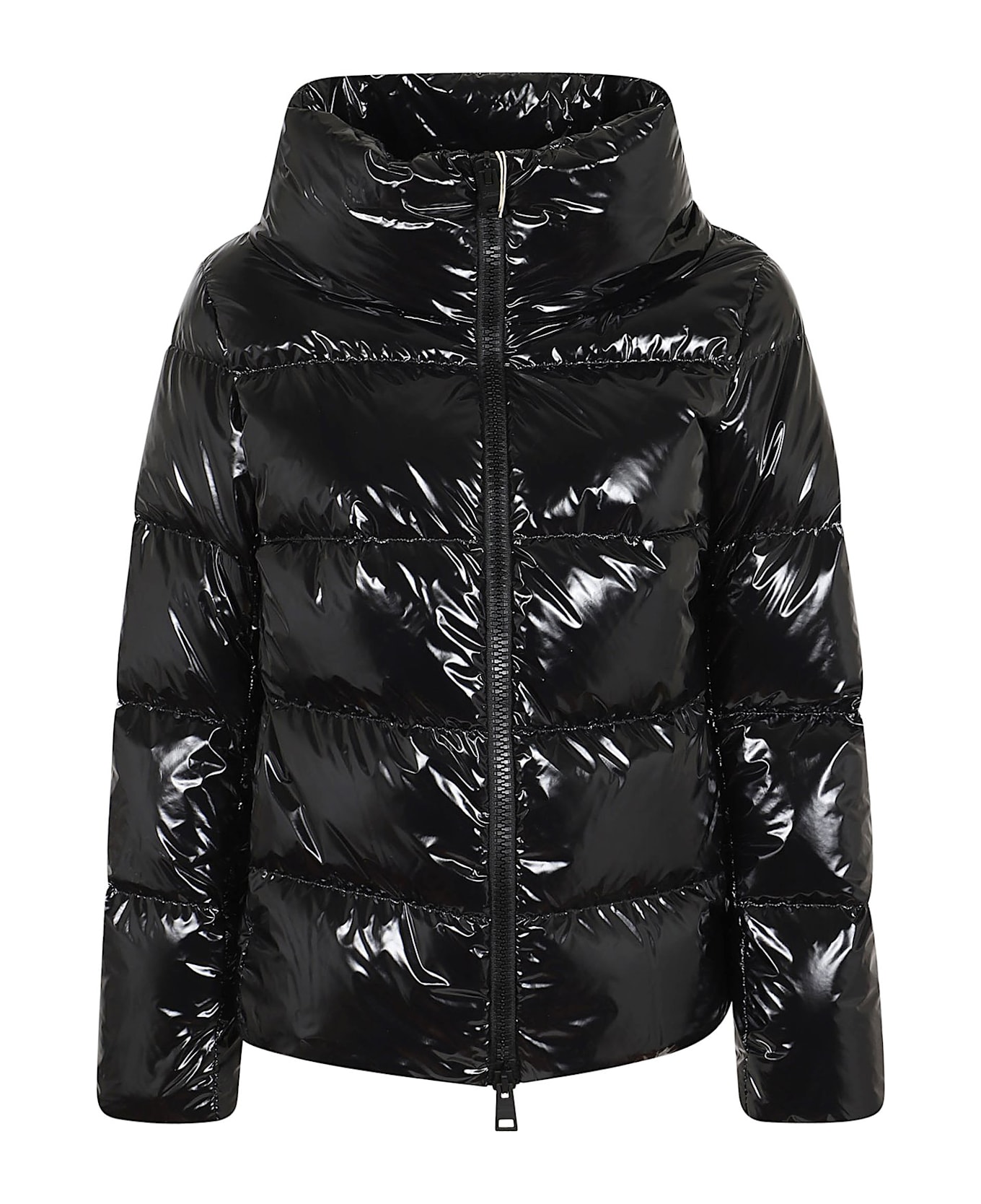 Herno Zipped Hooded Down Jacket - BLACK