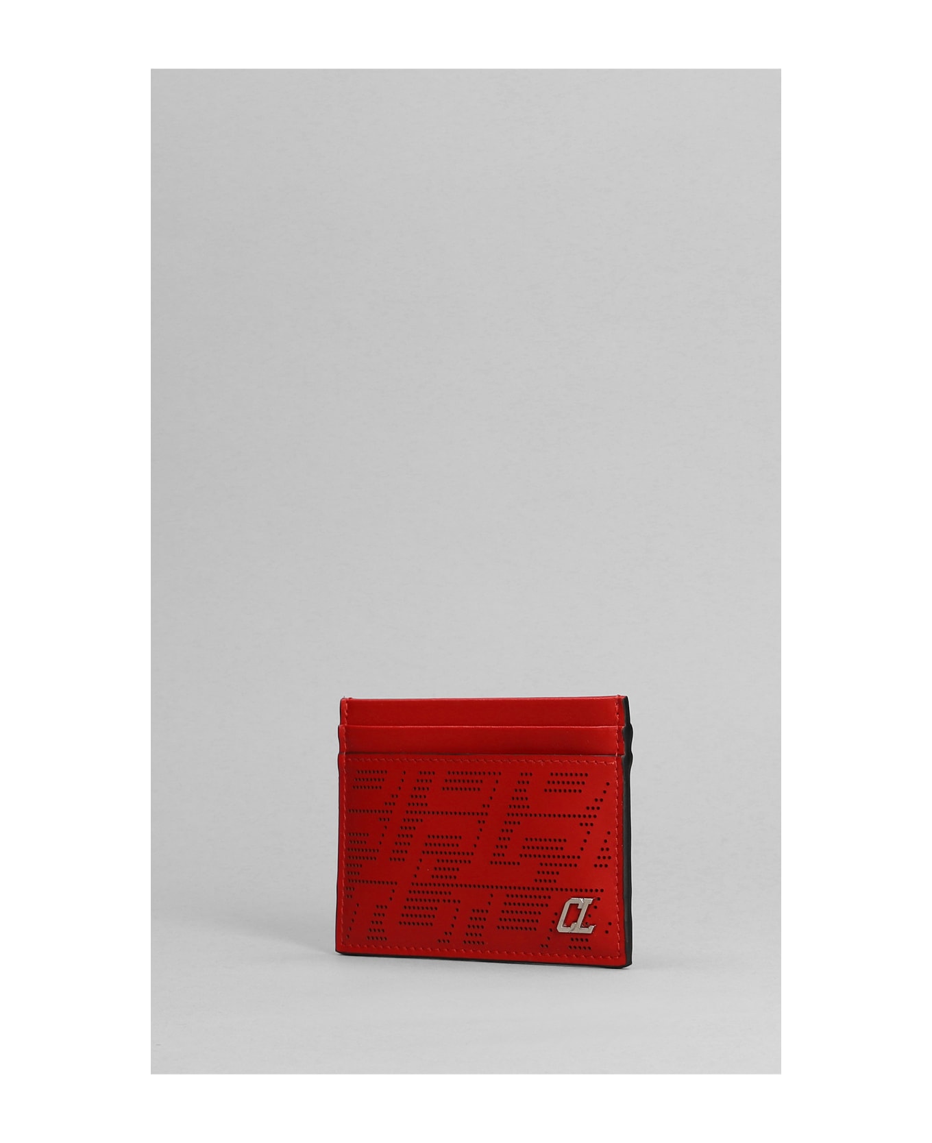 Christian Louboutin Wallet In Red Leather - red