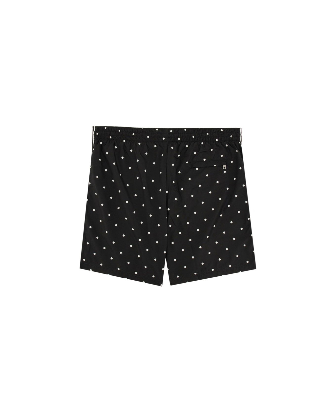 Dolce 
Gabbana Polka Dot Print Swimsuit - BLACK