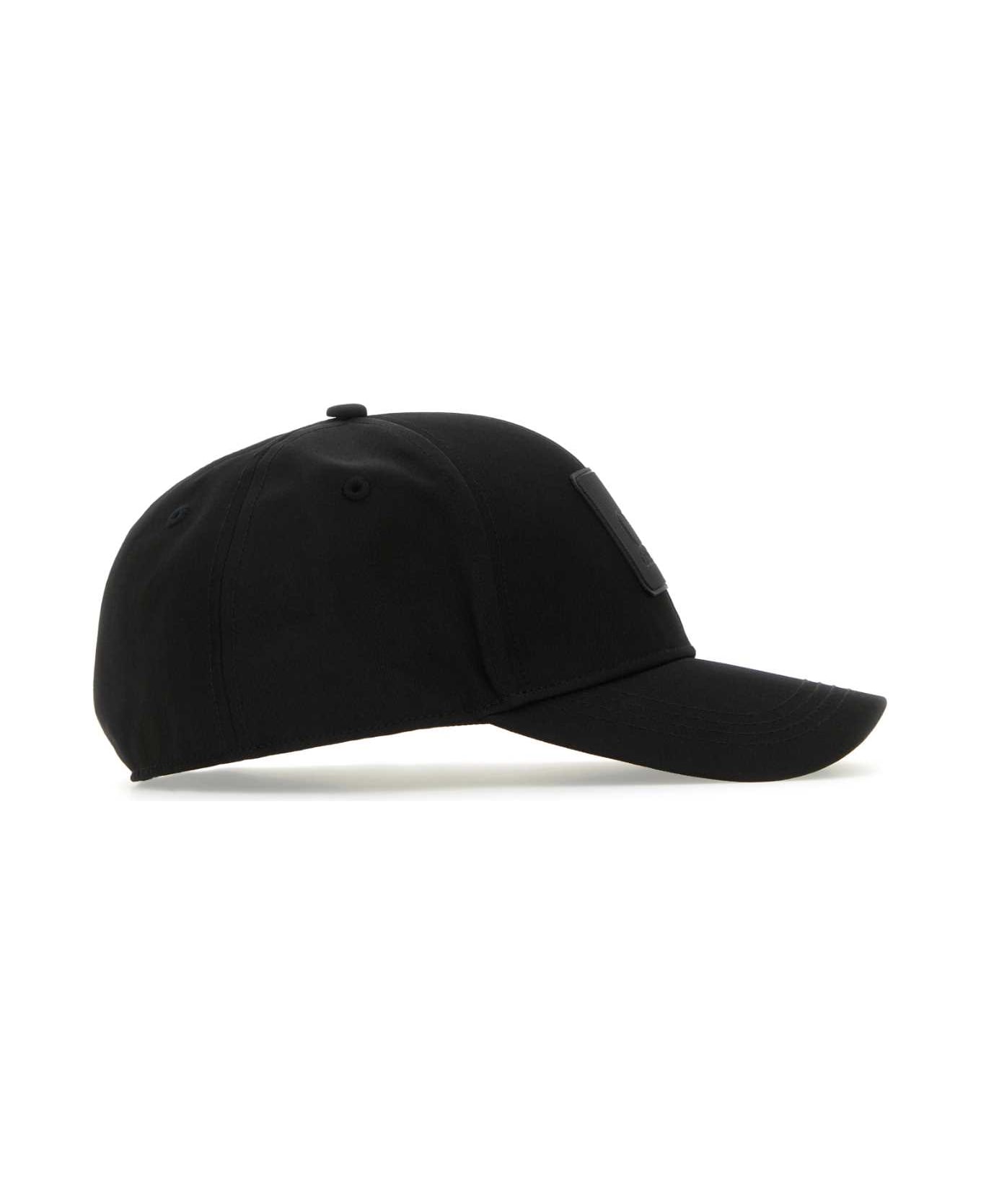 C.P. Company Black Polyester Baseball Cap - Black 帽子