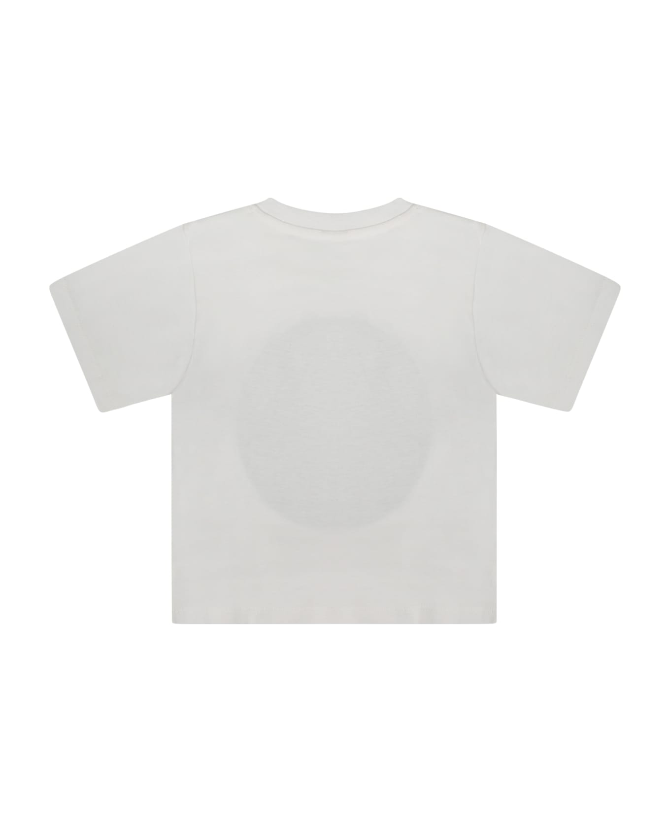 Stella McCartney Kids White T-shirt For Baby Girl With Logo - White