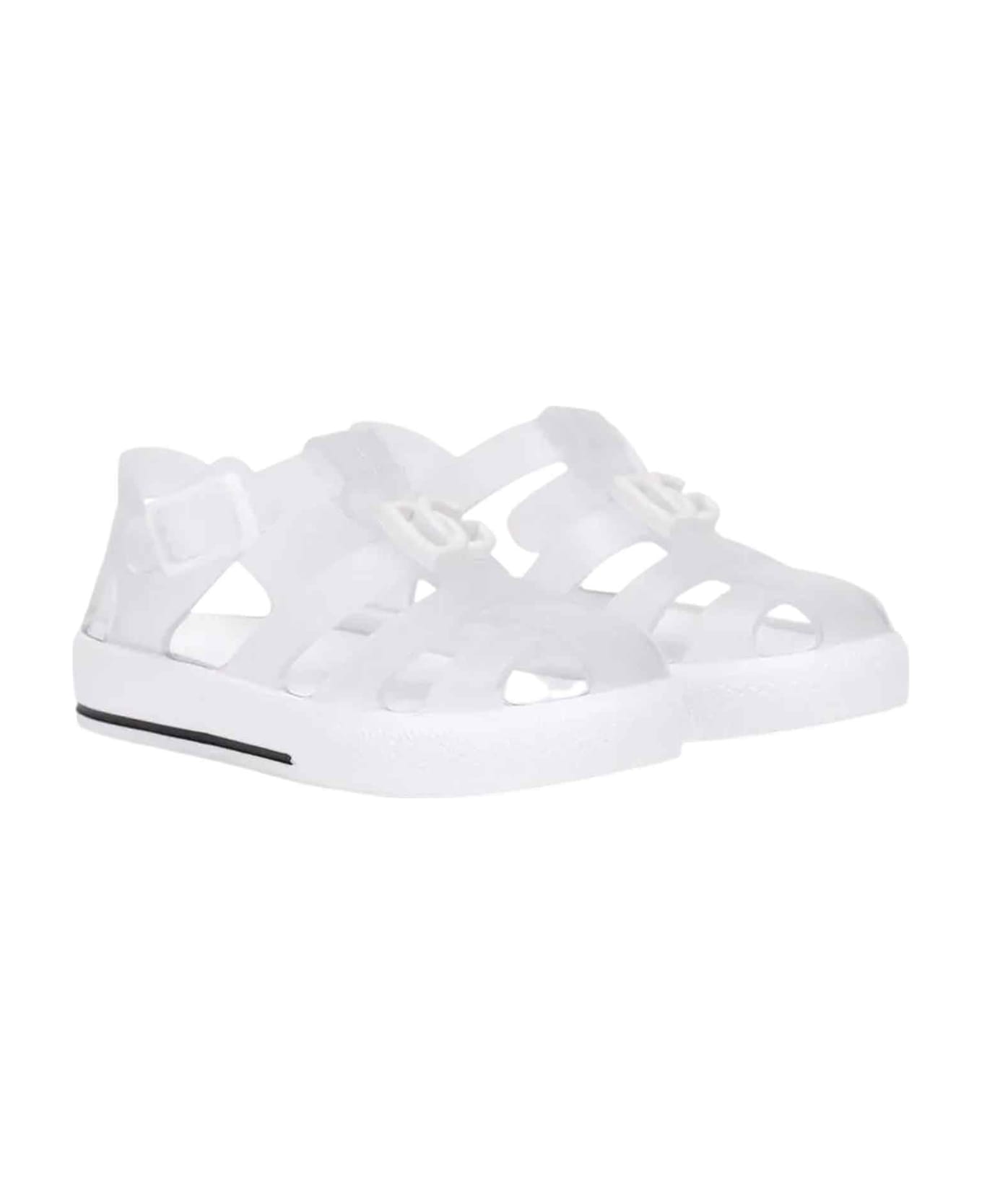 Dolce & Gabbana White Shoes Unisex Dolce&gabbana Kids - Bianco/nero