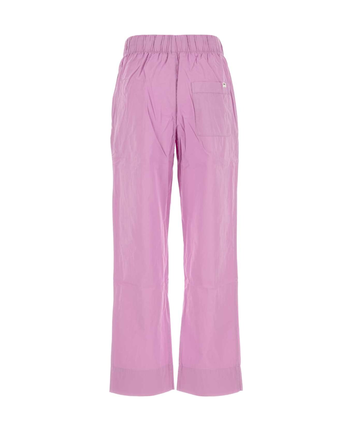 Tekla Dark Pink Cotton Pyjamas Pant - PURPLEPINK