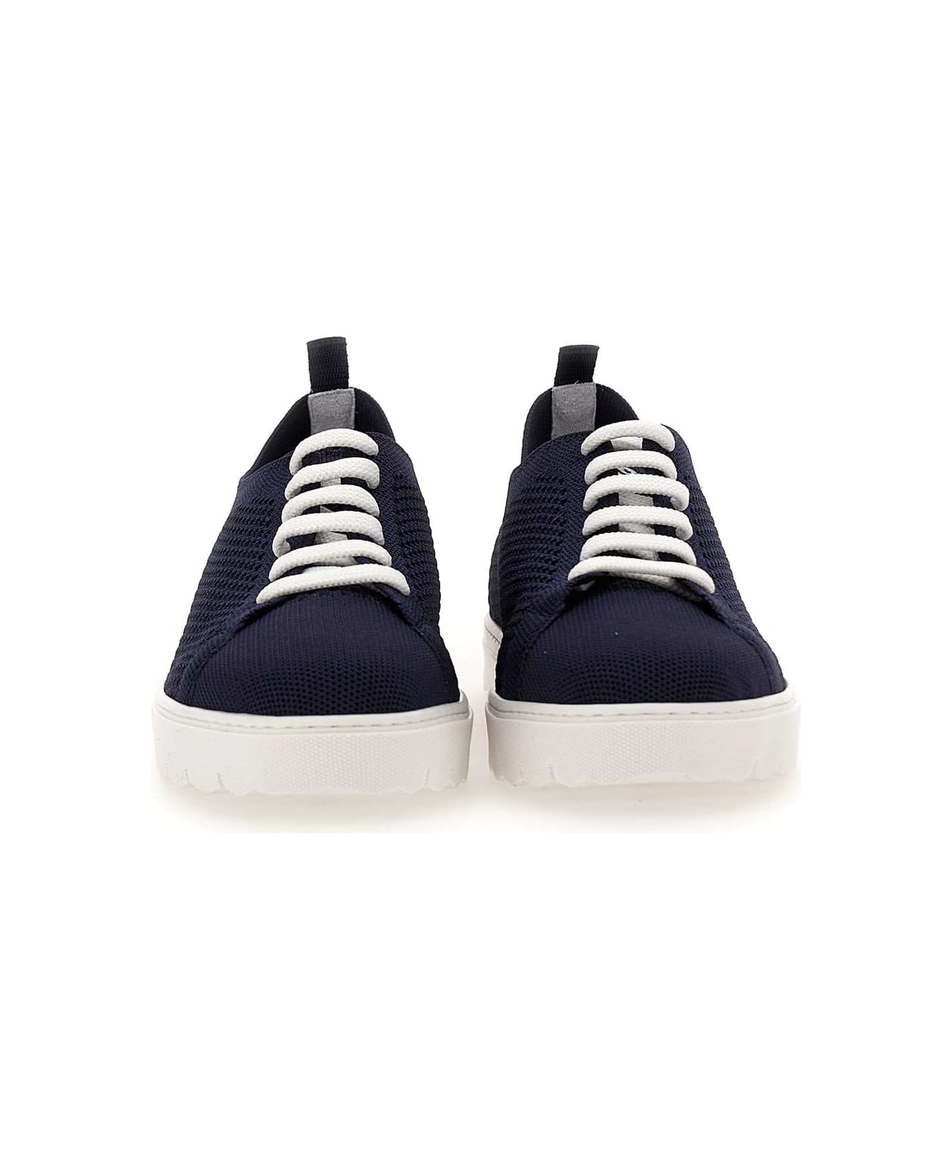 Kiton Fabric Sneakers - BLUE