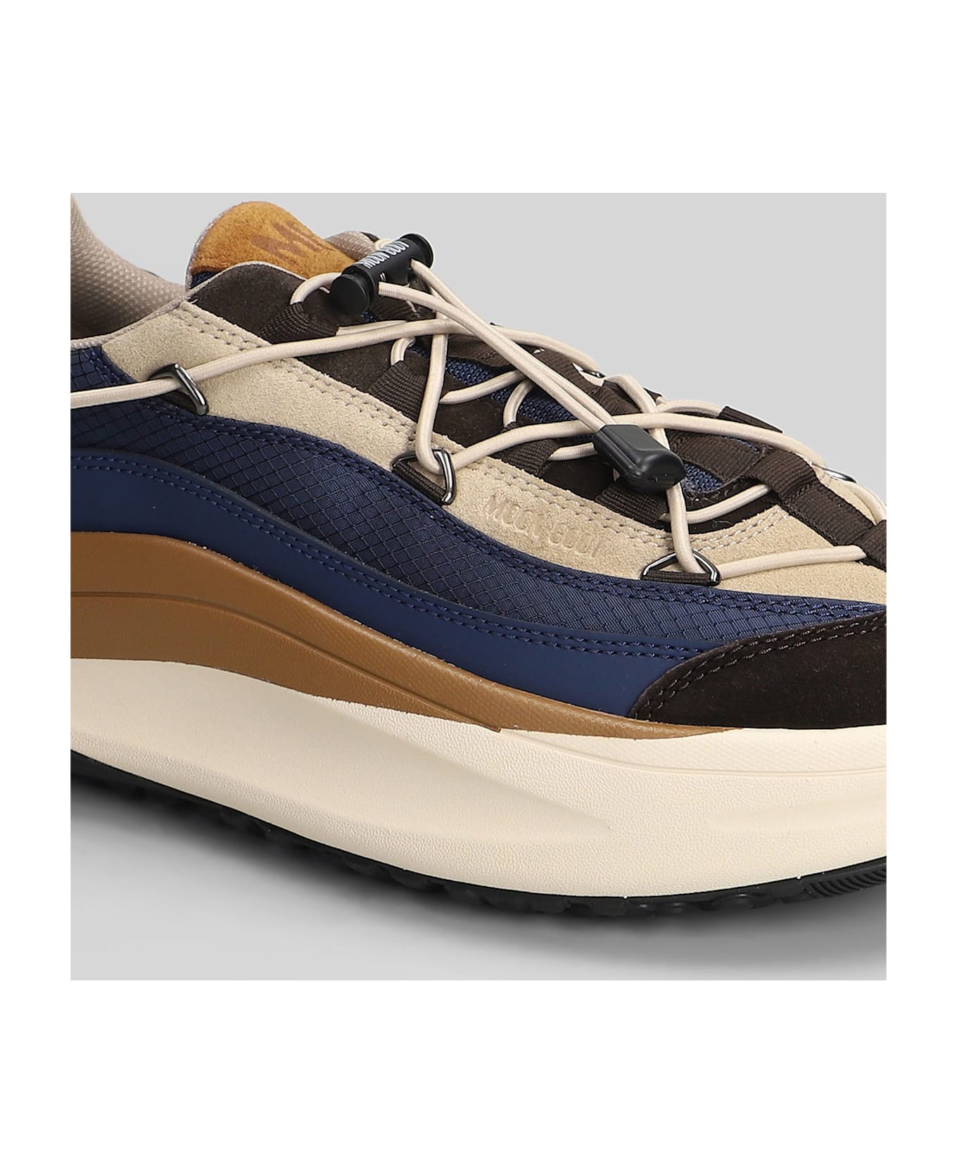 Moon Boot Mb Moon247 Xlace Sneakers In Blue Polyamide - blue