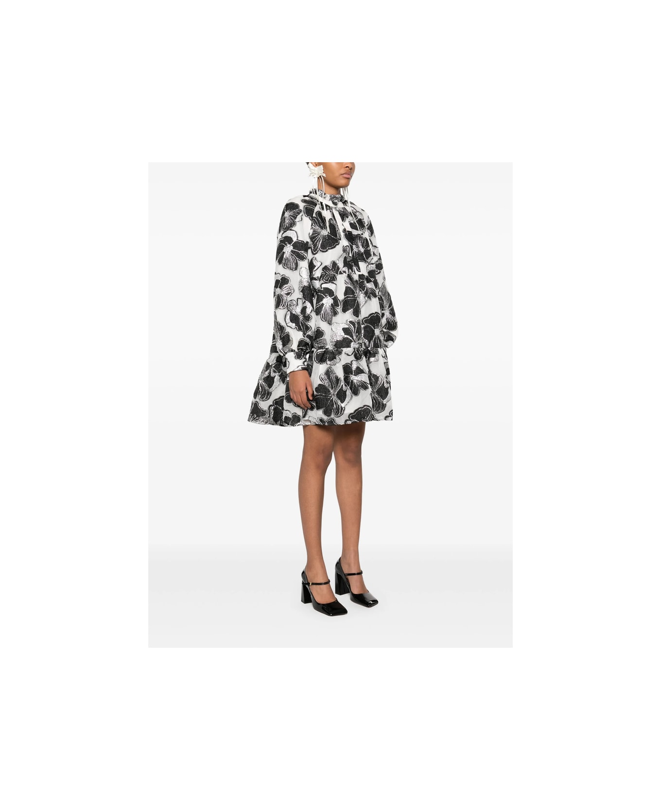 Stine Goya Dress - WHITE/BLACK