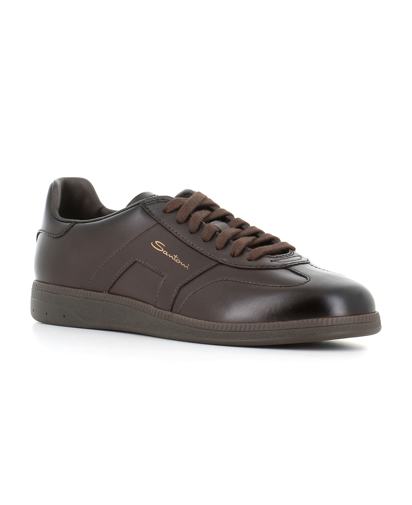 Santoni Sneaker Dbs Oly - Brown