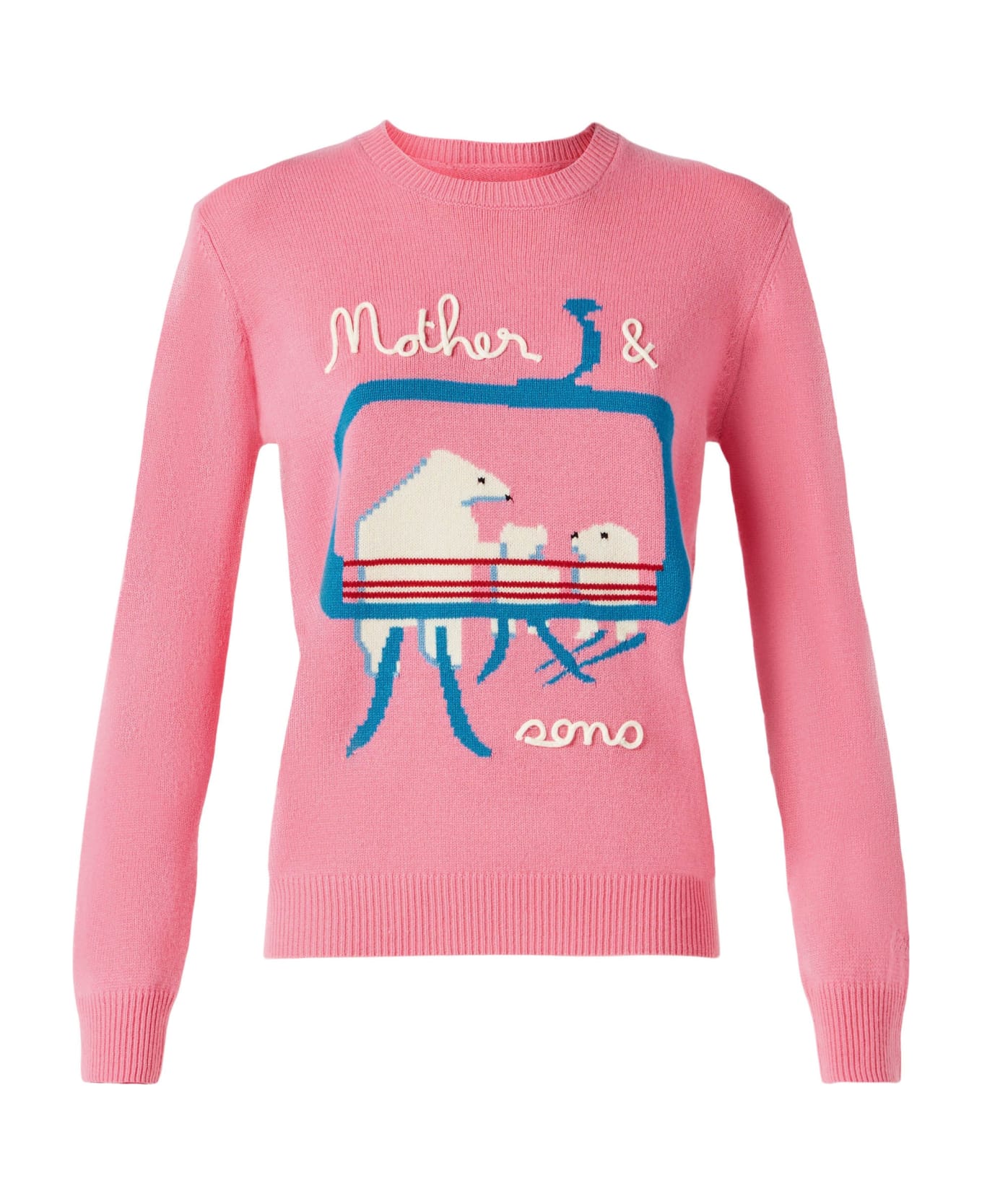 MC2 Saint Barth Woman Sweater With Bears Embroidery - PINK
