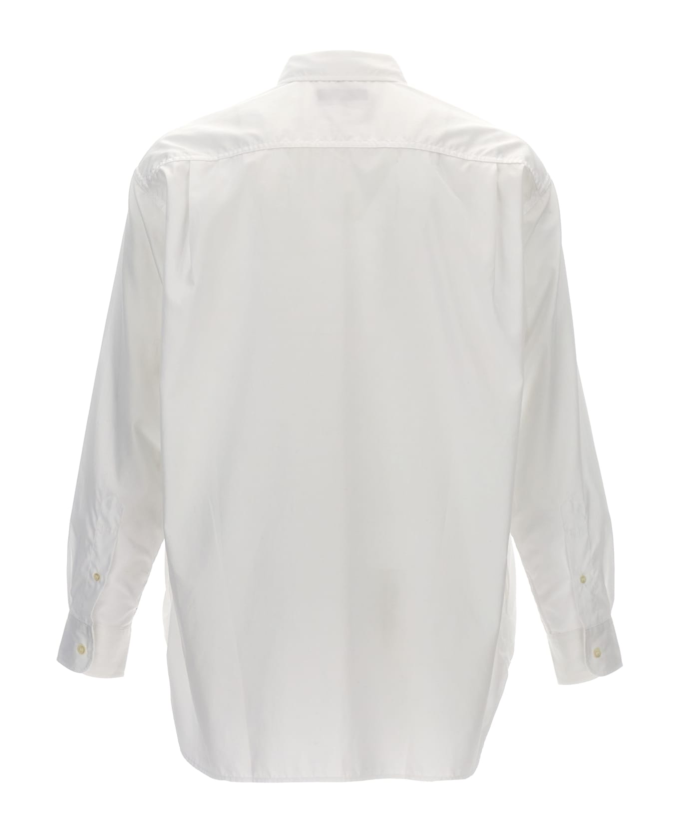 Comme des Garçons Homme Logo Embroidery Shirt - White