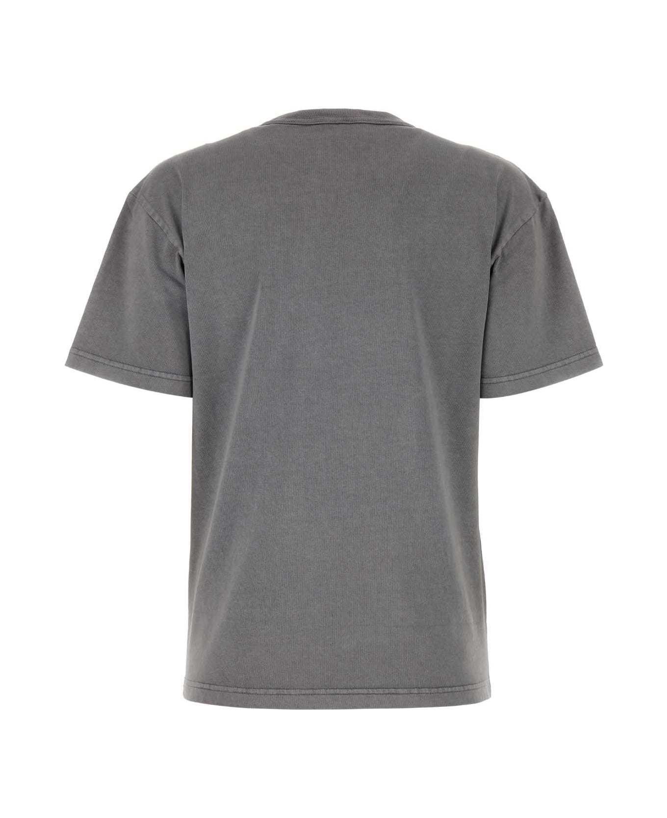 T by Alexander Wang Grey Cotton Oversize T-shirt - ACIDFOG