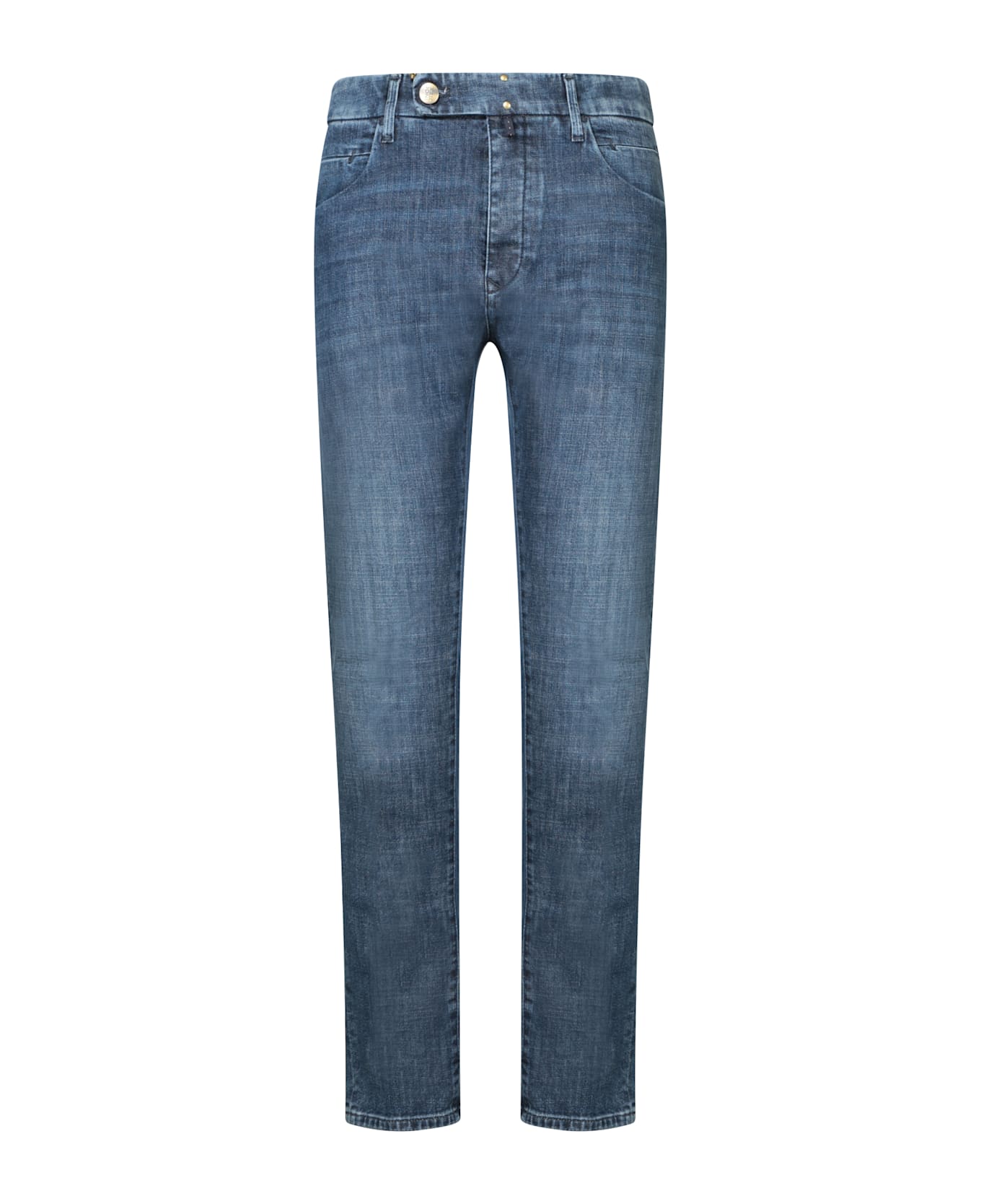 Incotex Tailored Blue Denim Jeans - Blue