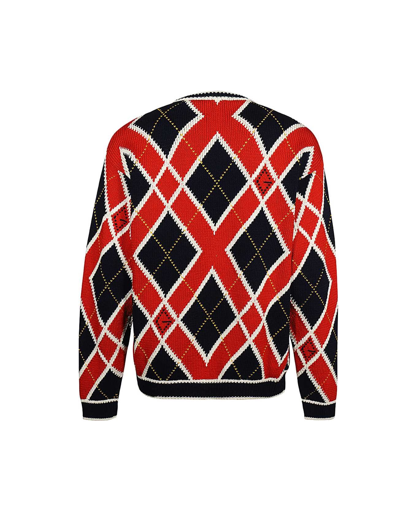 Gucci Cotton Crew-neck Sweater - red