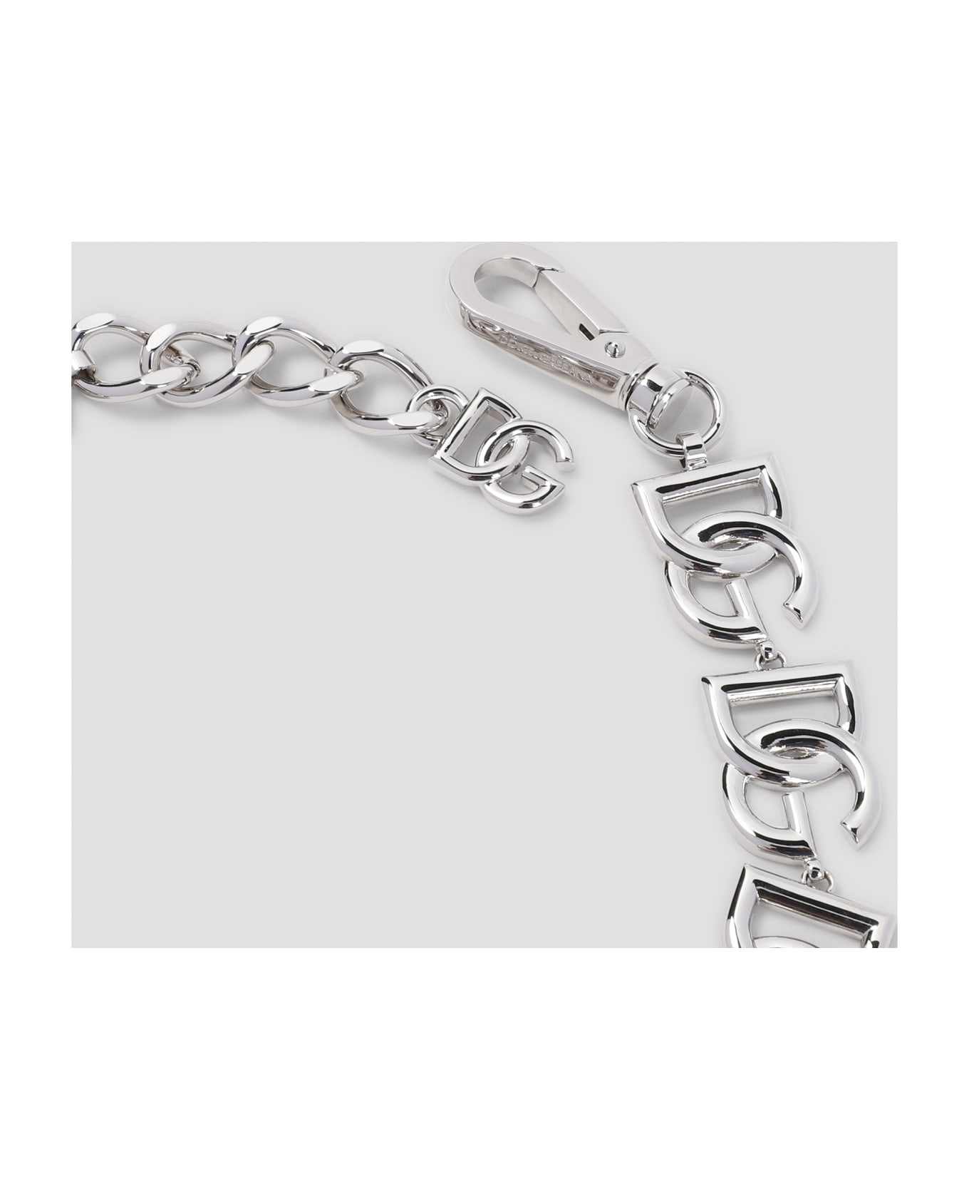 Dolce & Gabbana Logo Necklace - Argento Palladio