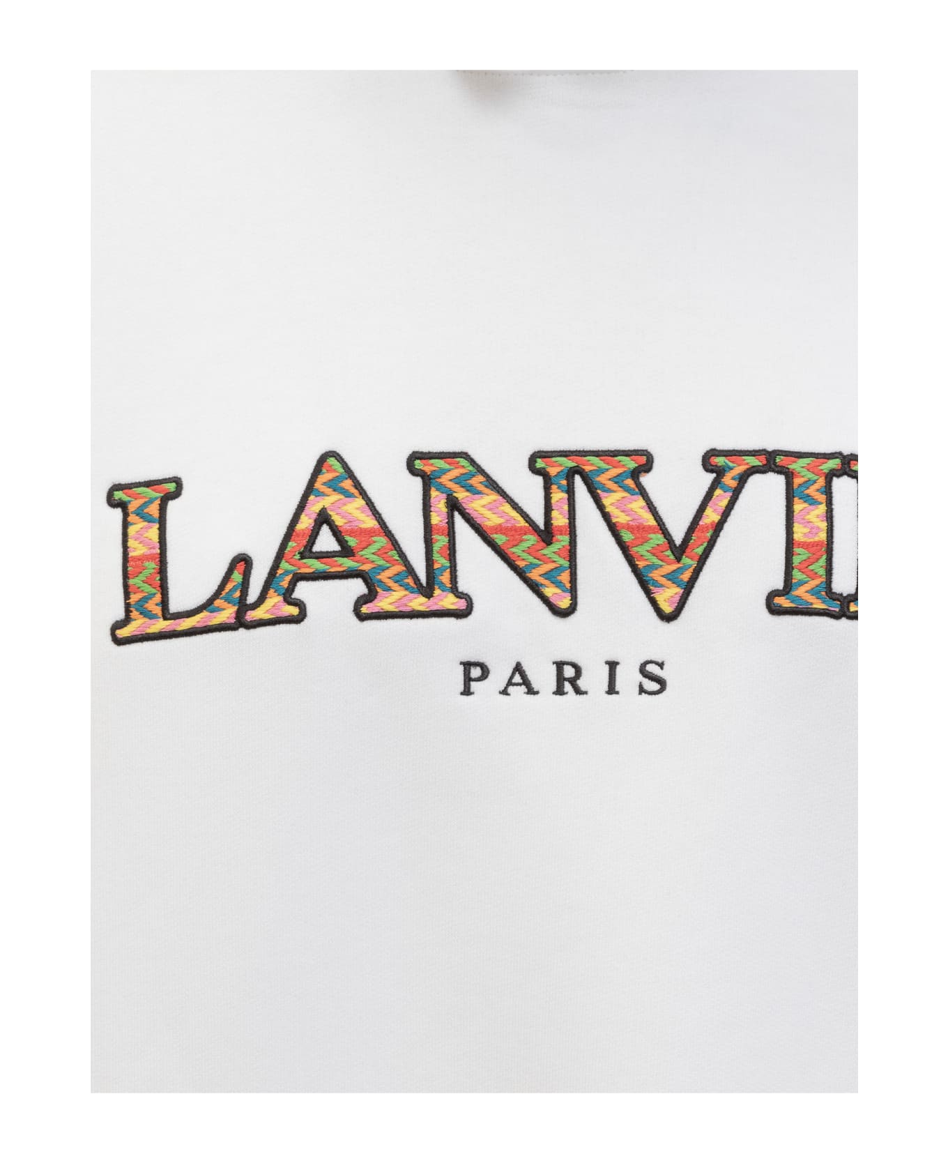 Lanvin Curb Over Hoodie - OPTIC WHITE フリース