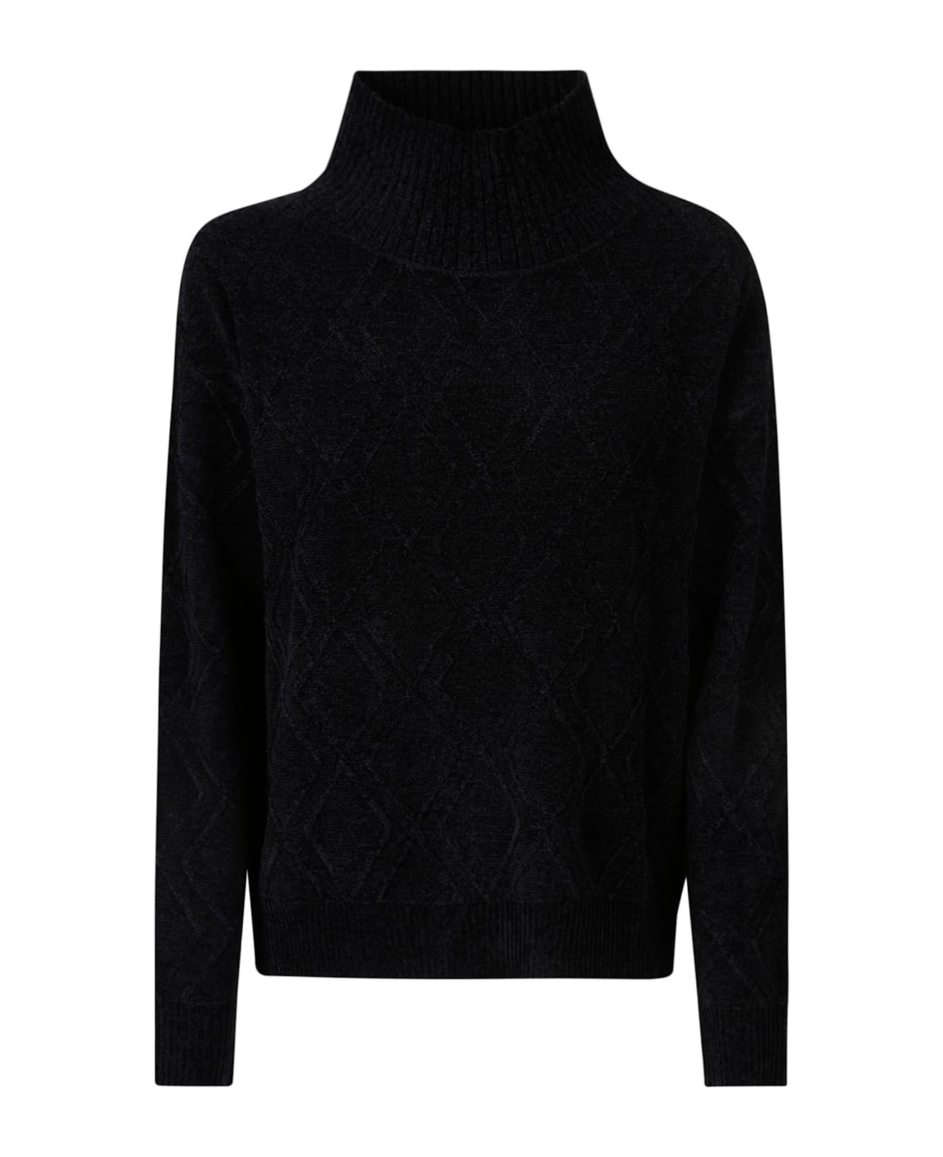 RRD - Roberto Ricci Design Velvet Fish Volcano Wom Knit - Black