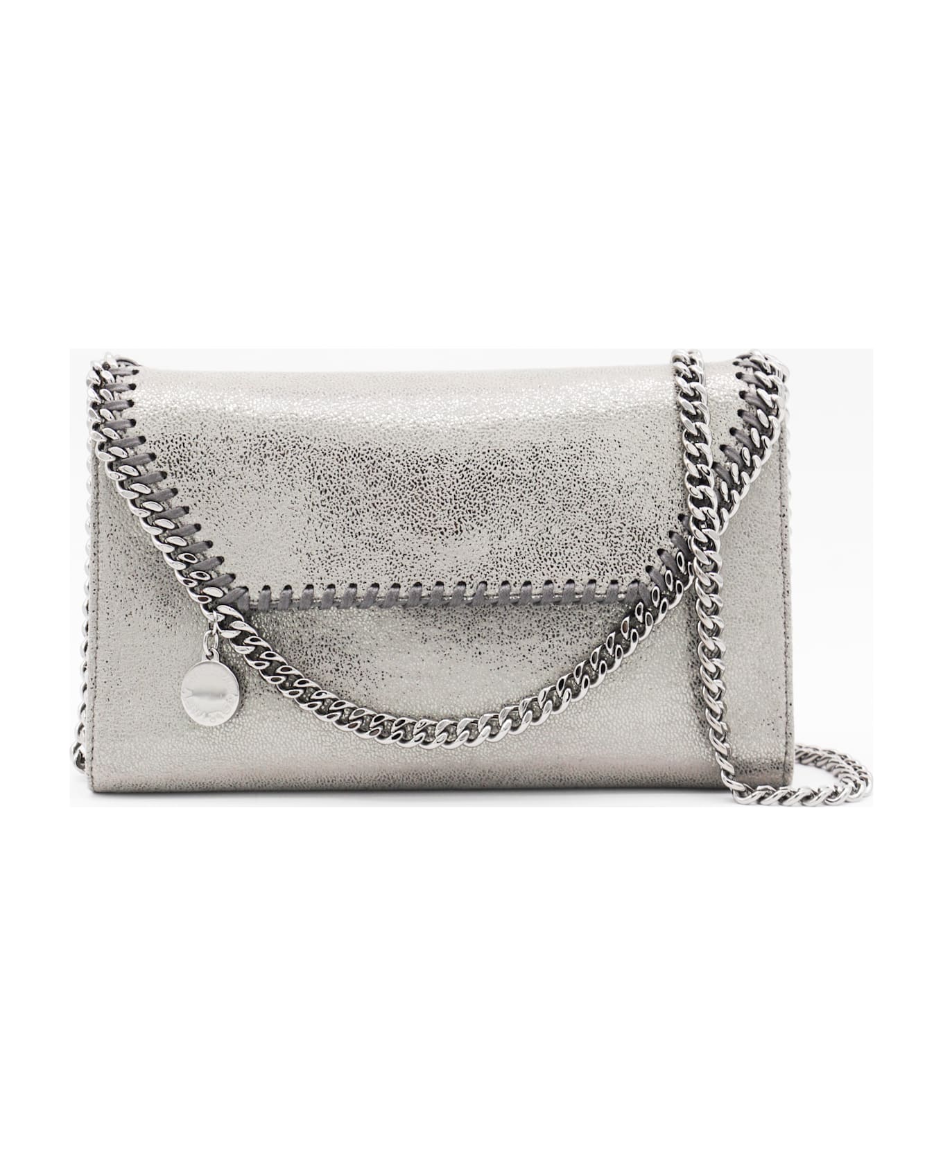 Stella McCartney Silver Faux Leather Falabella Shoulder Bag - MULTICOLOUR