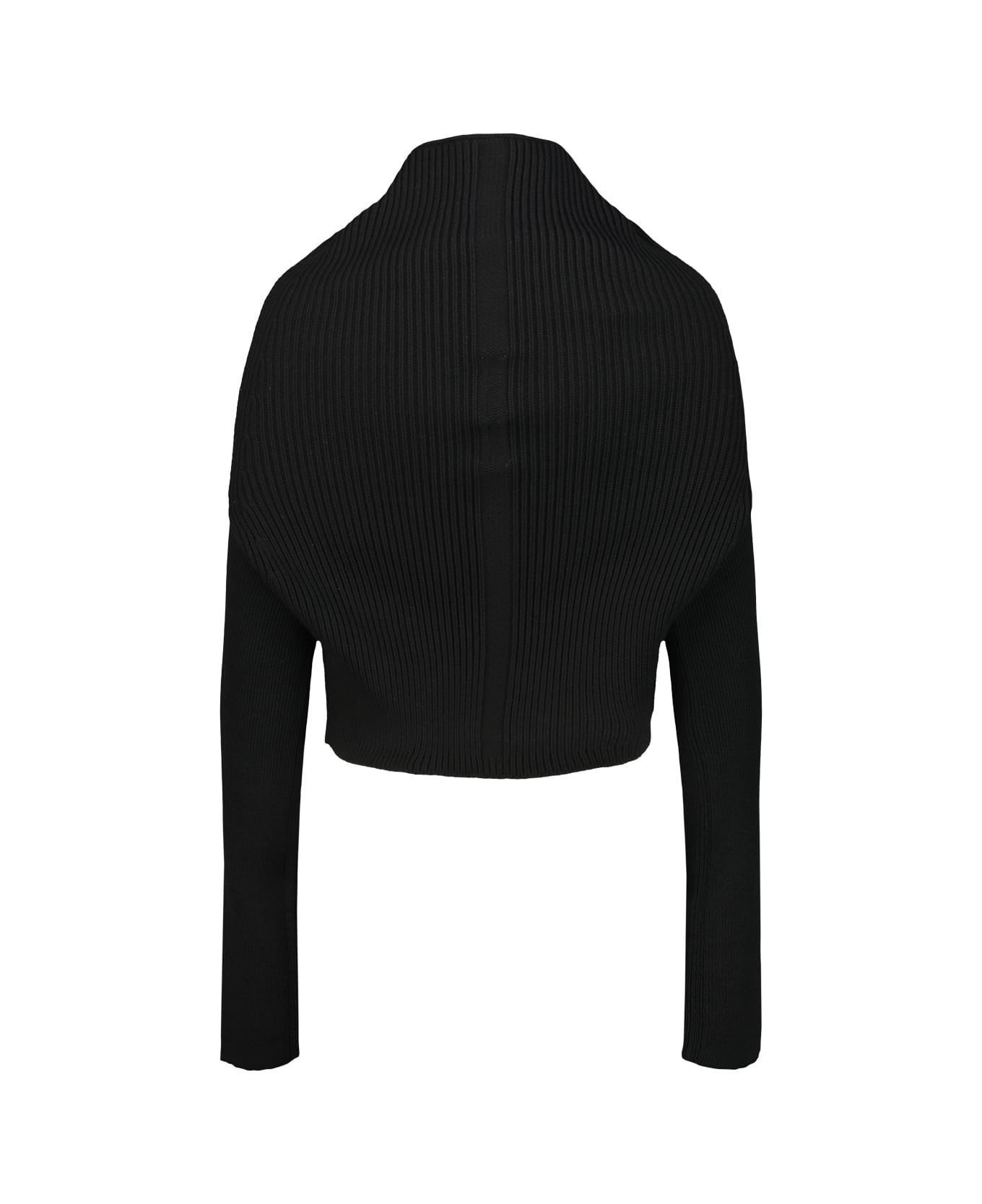 Rick Owens Ls Cowl Sweater - Black ニットウェア