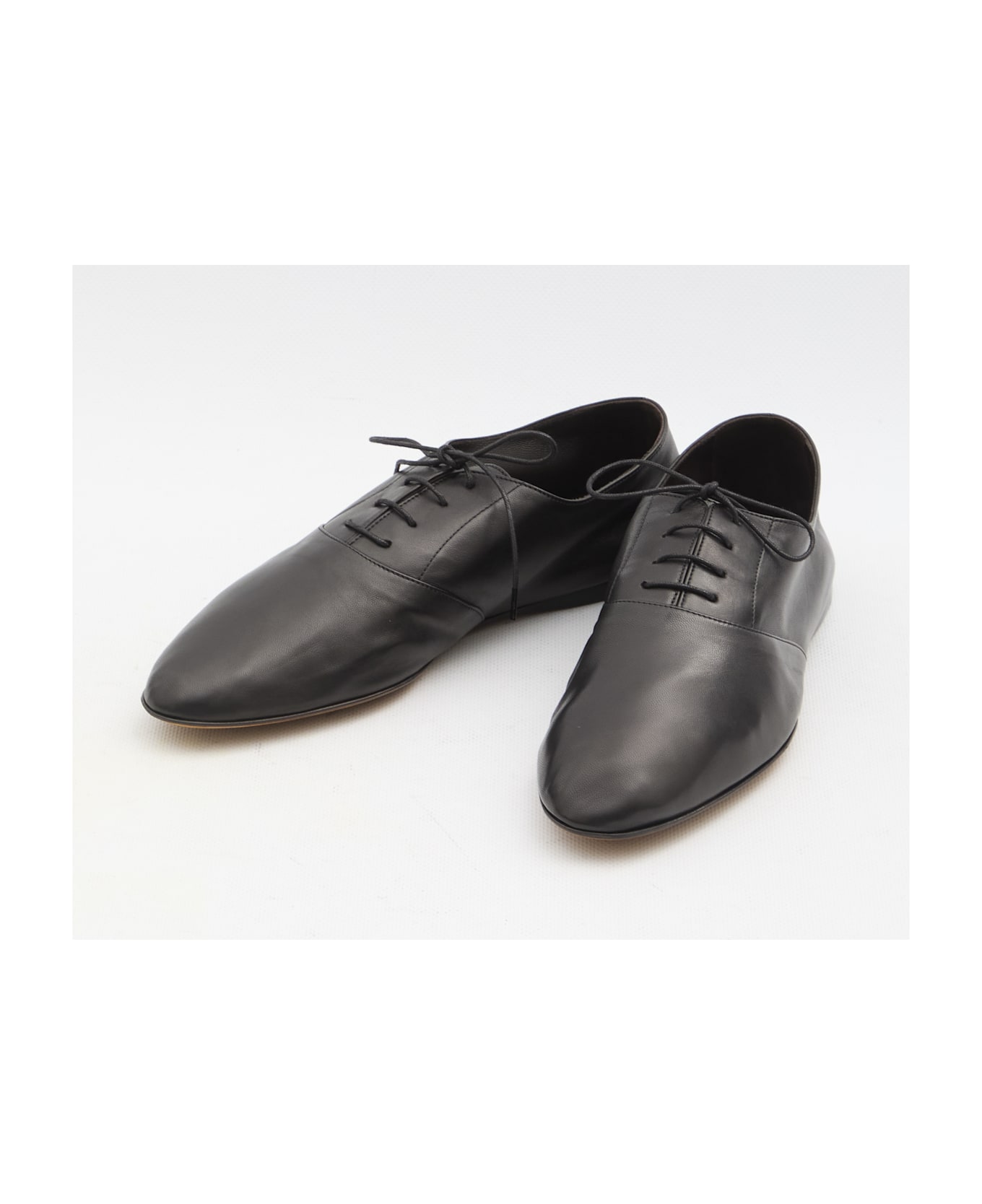 The Row Awar Lace-up Shoes - BLACK