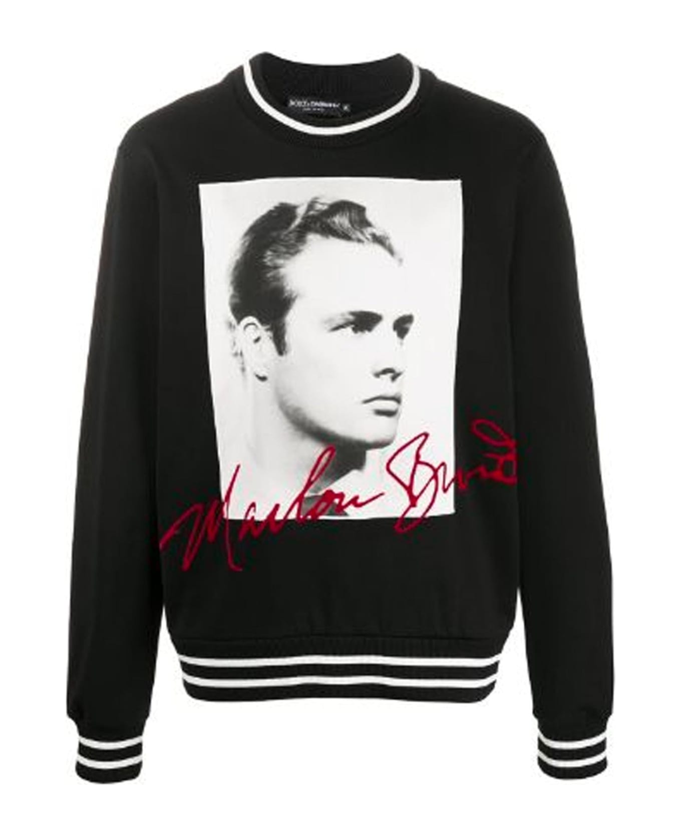 Dolce Logo & Gabbana Marlon Brando Sweatshirt - Black