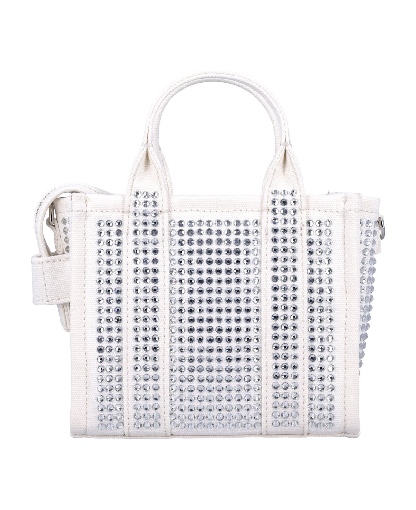 Marc Jacobs The Crystal Canvas Crossbody Tote Bag - WHITE