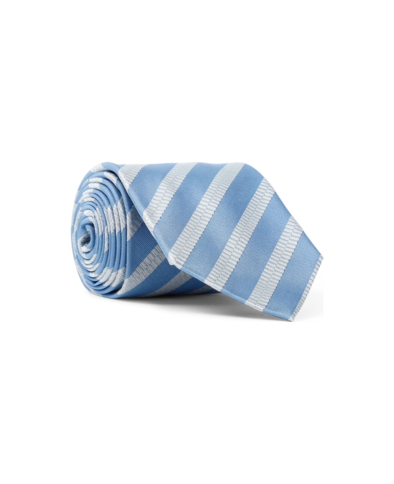 Lanvin Band Tie - Navy Blue Grey