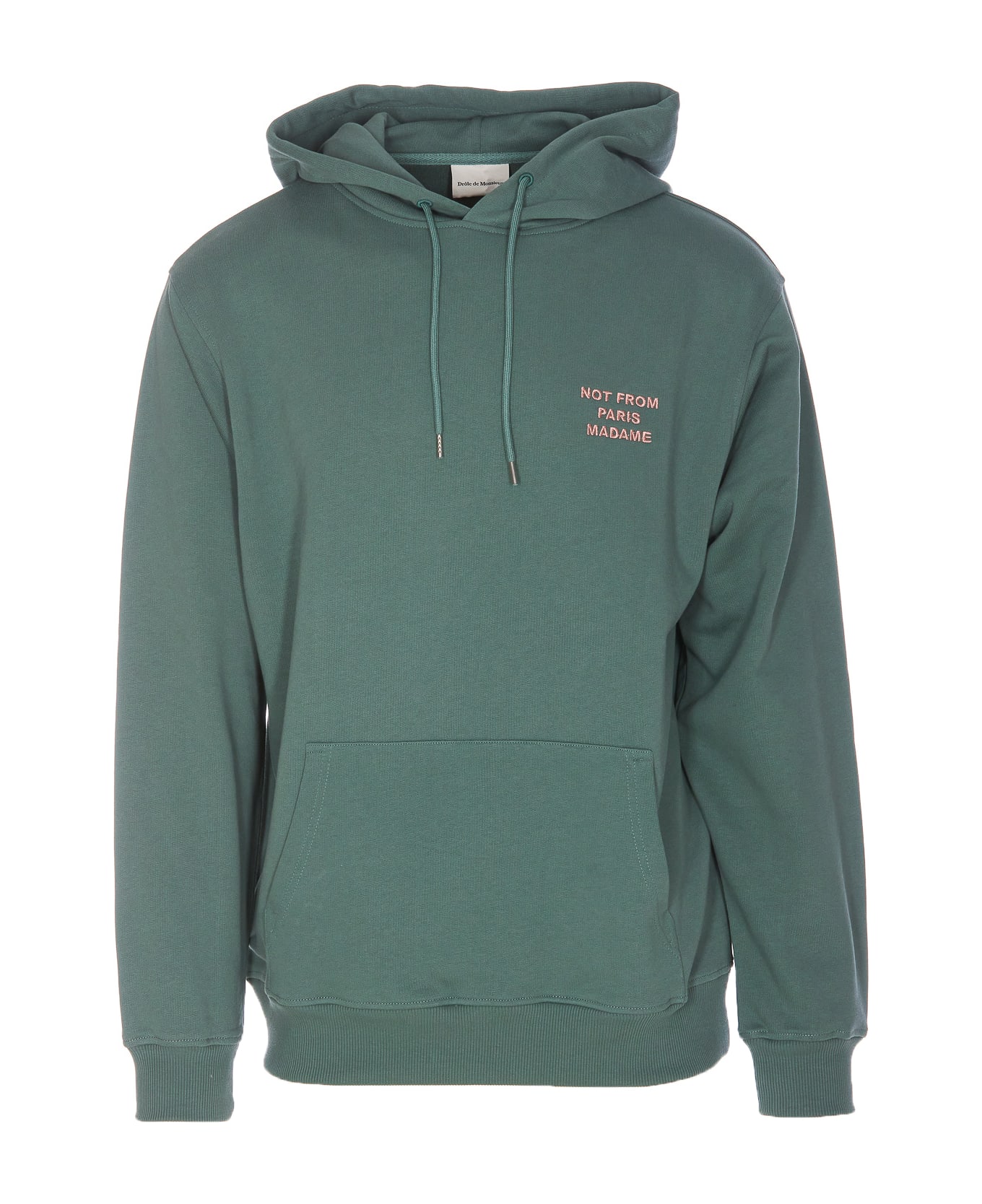 Drôle de Monsieur Le Slogan Hoodie - Green ニットウェア