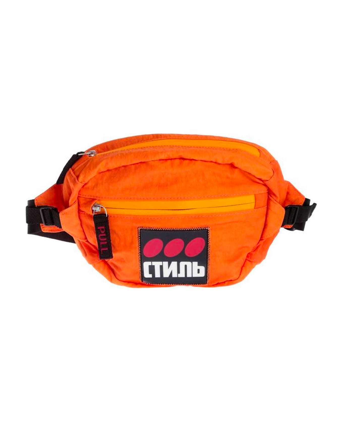 HERON PRESTON Cyrillic Script Logo Belt Bag - Orange