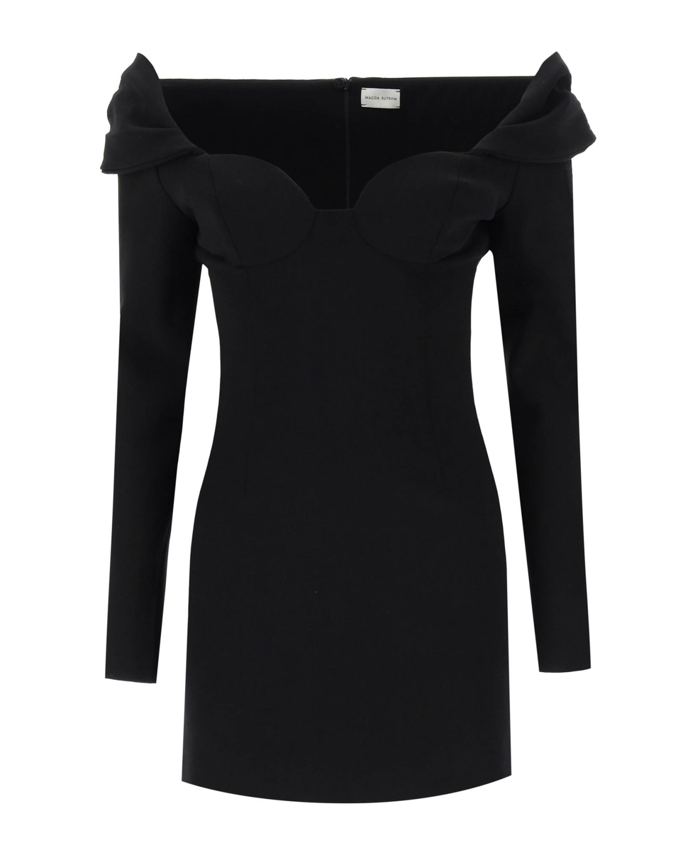 Magda Butrym Off-shoulder Mini Dress - Black