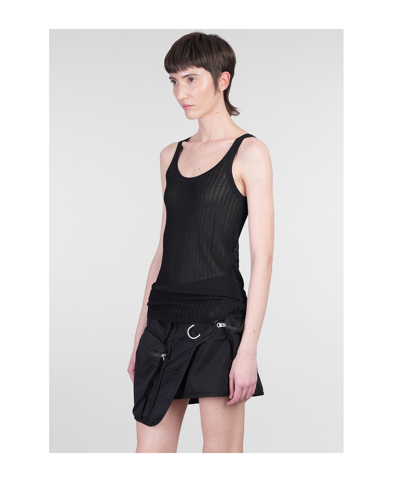 Helmut Lang Topwear In Black Viscose - black