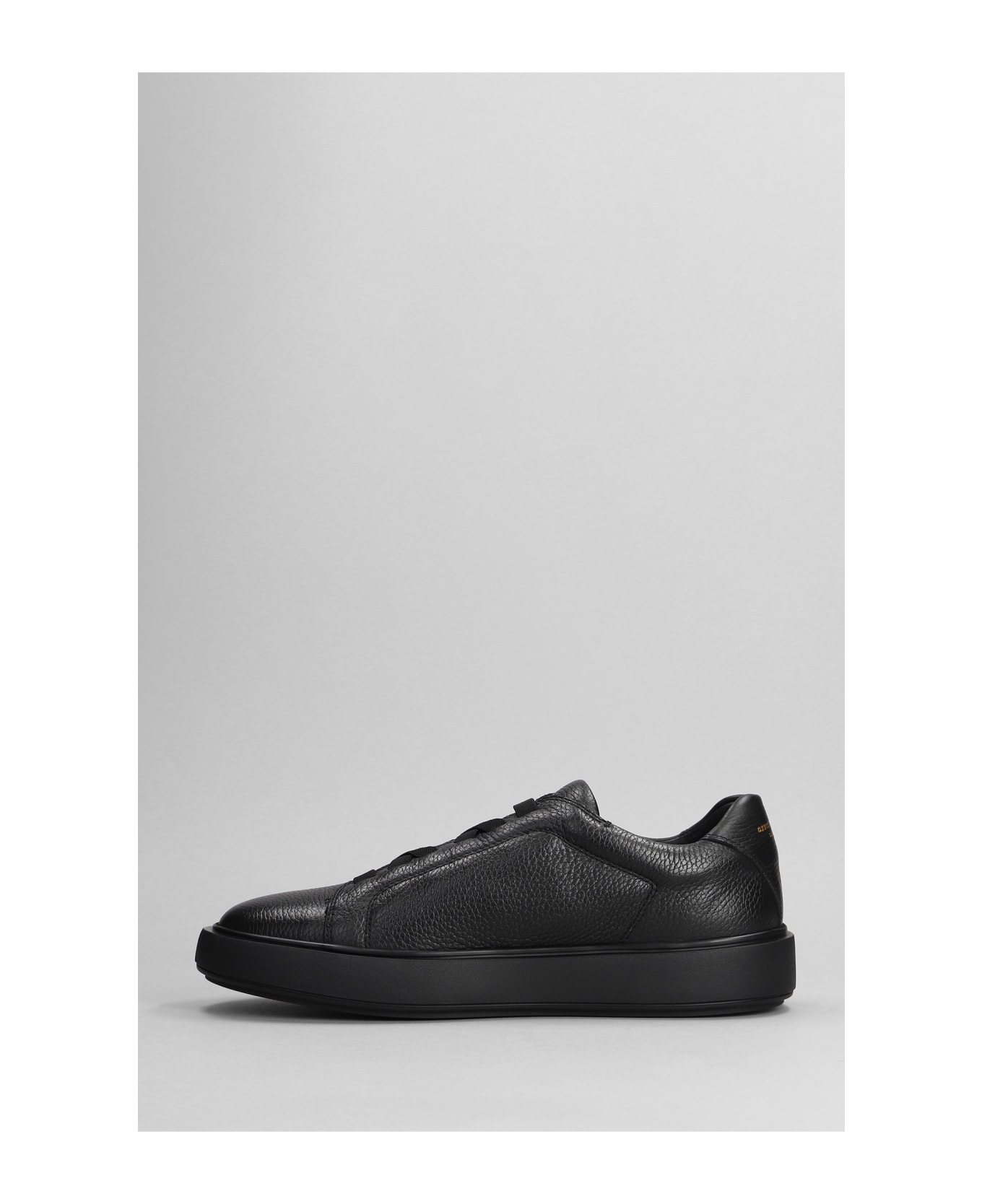 Officine Creative Slouch 001 Sneakers In Black Leather - black