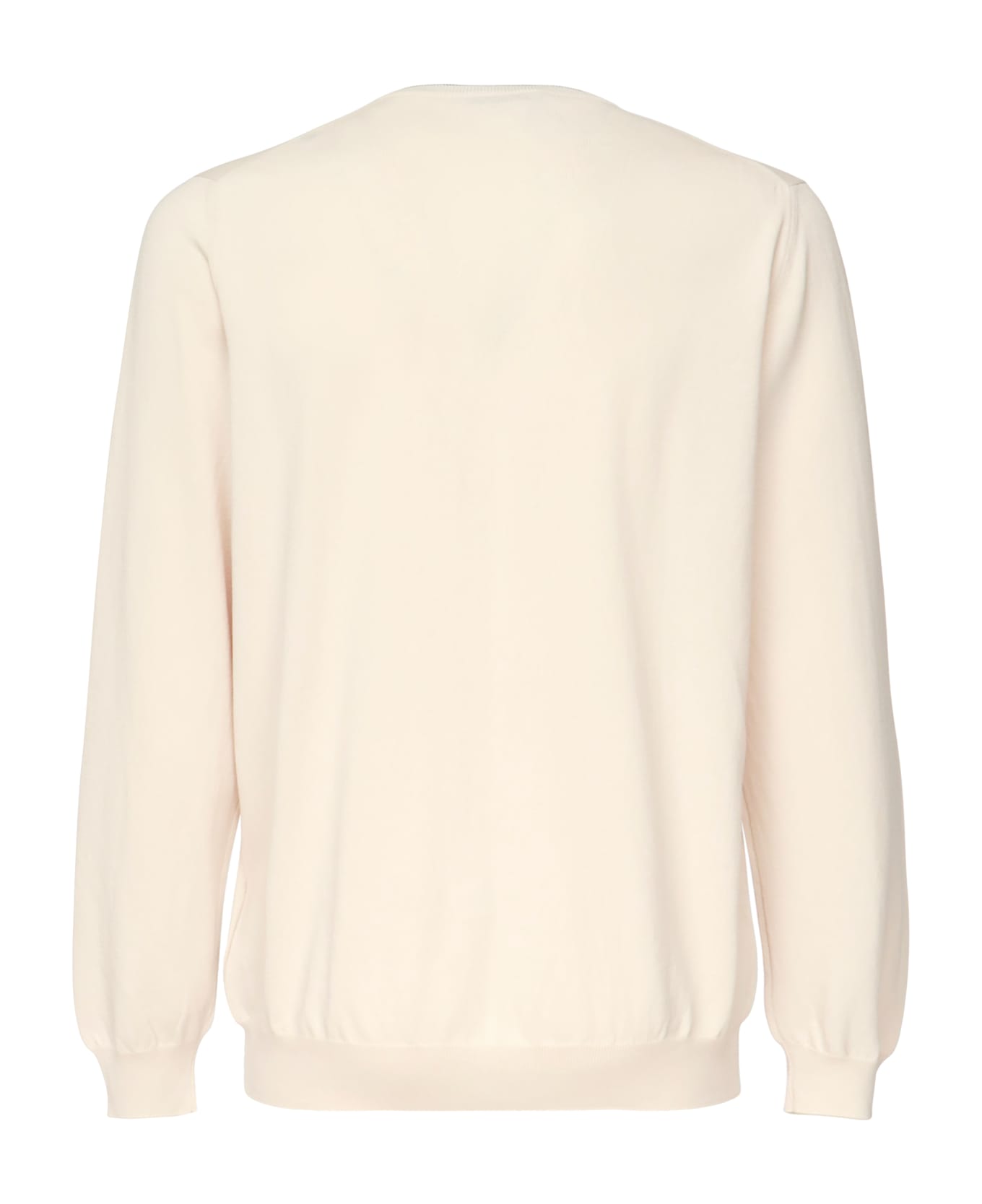 Fay Round Neck Pullover - White
