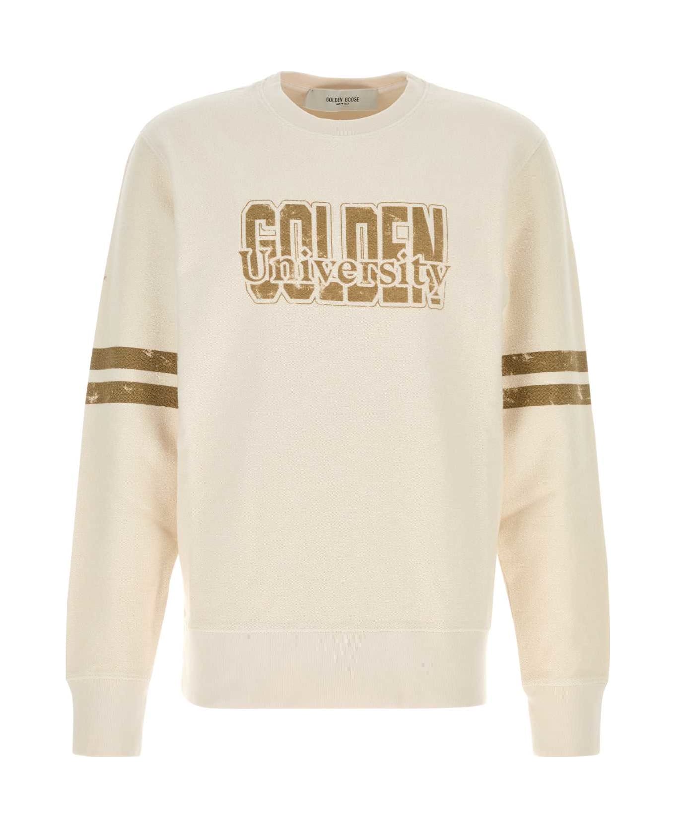 Golden Goose Sand Cotton Archibald Sweatshirt - ARTICWOLF