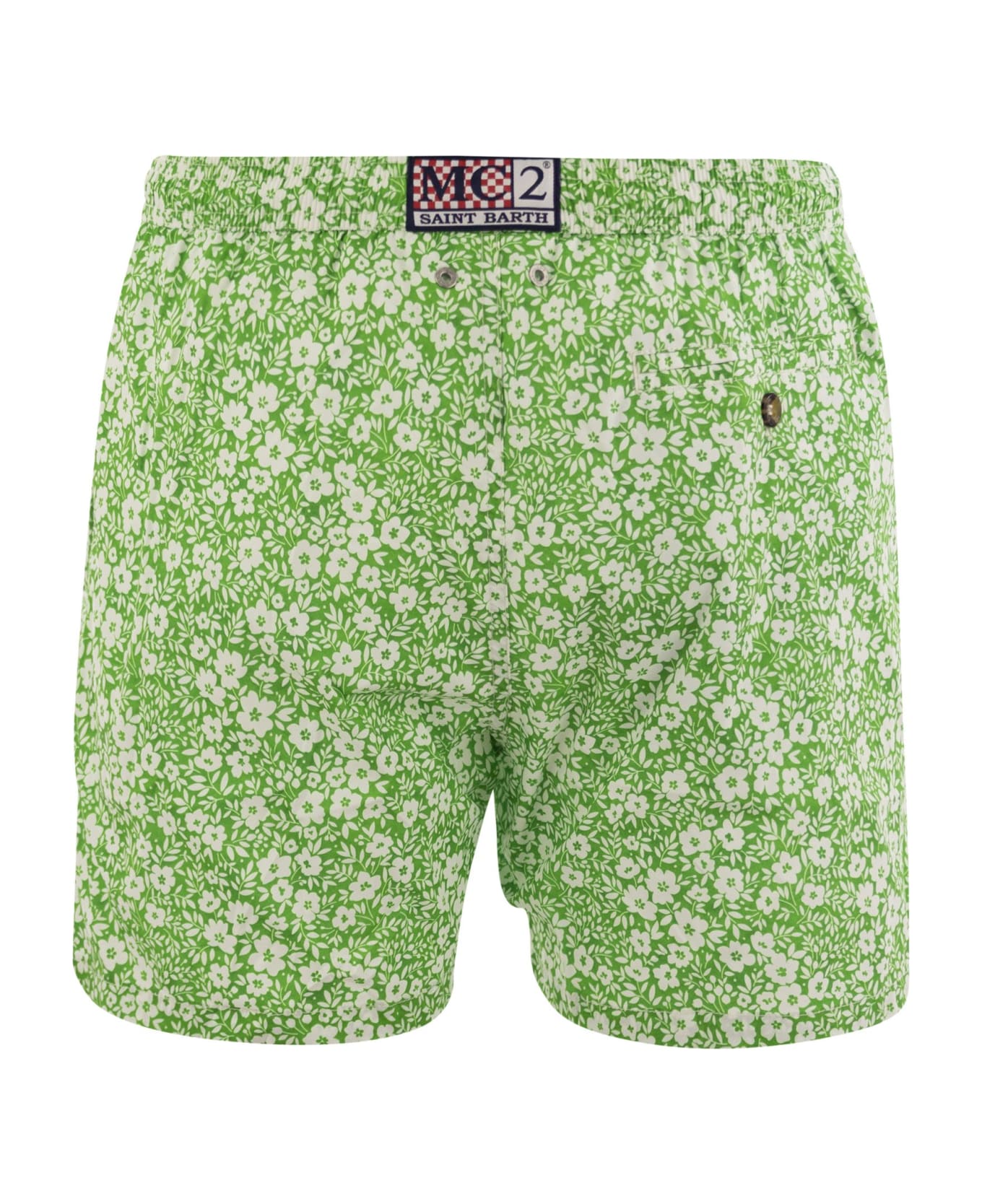 MC2 Saint Barth Comfort Light Swimwear With Print - Green 水着