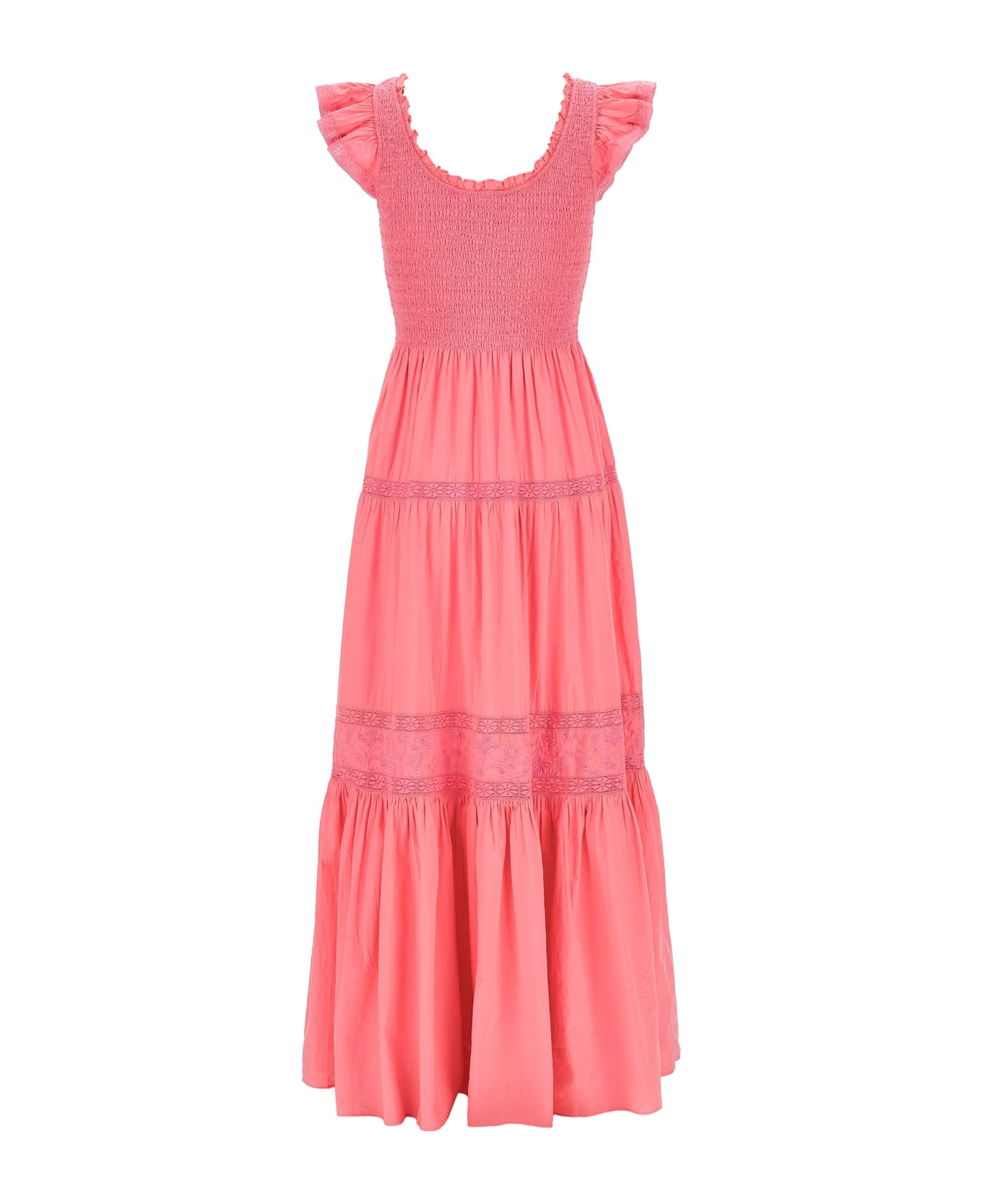 LoveShackFancy 'chessie' Long Dress - Pink ワンピース＆ドレス