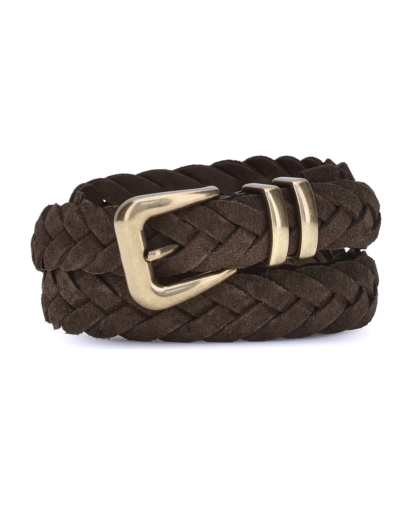 Brunello Cucinelli Leather Woven Belt