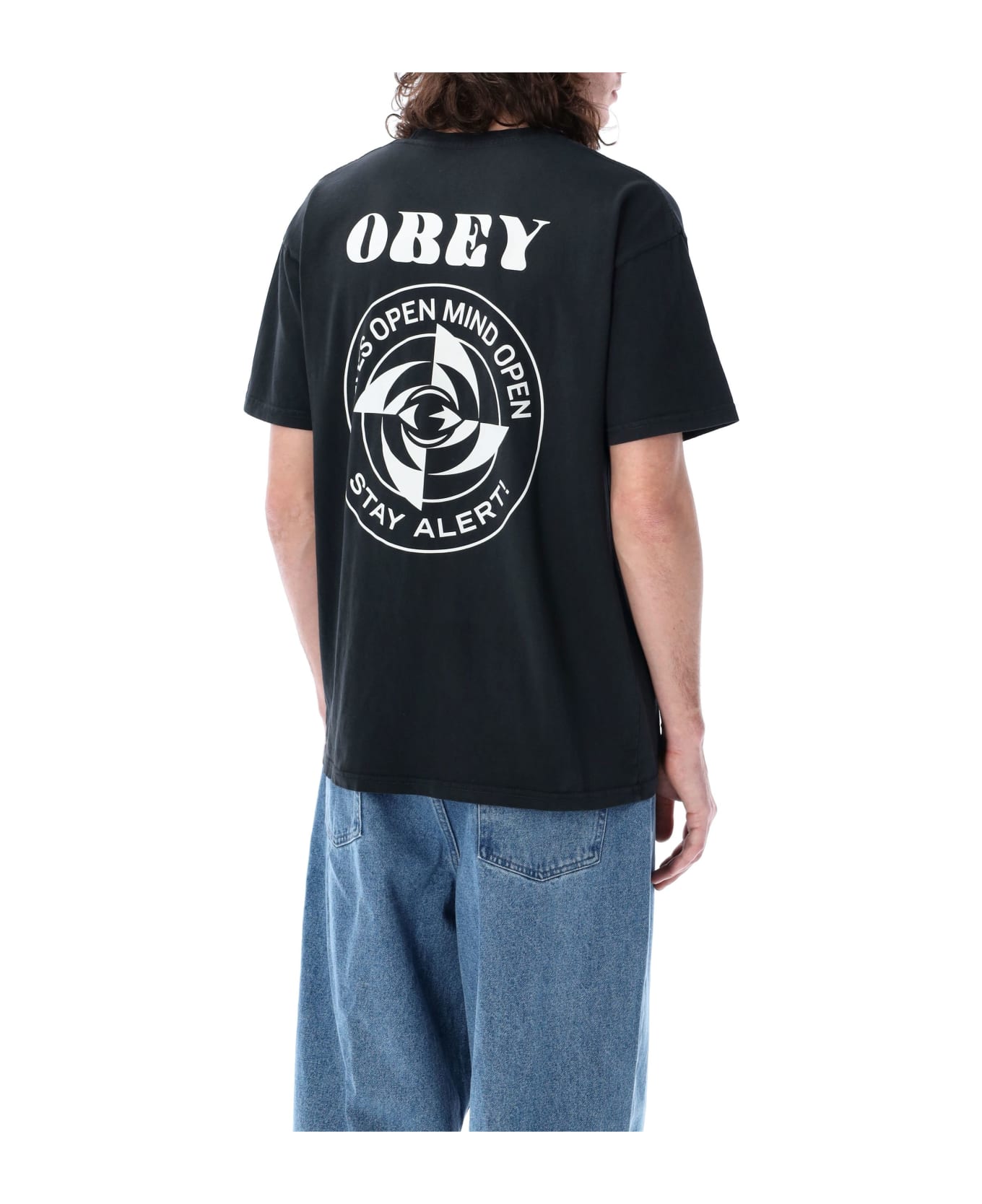 Obey Saty Alert Pigment T-shirt - PIGMENT VINTAGE BLACK