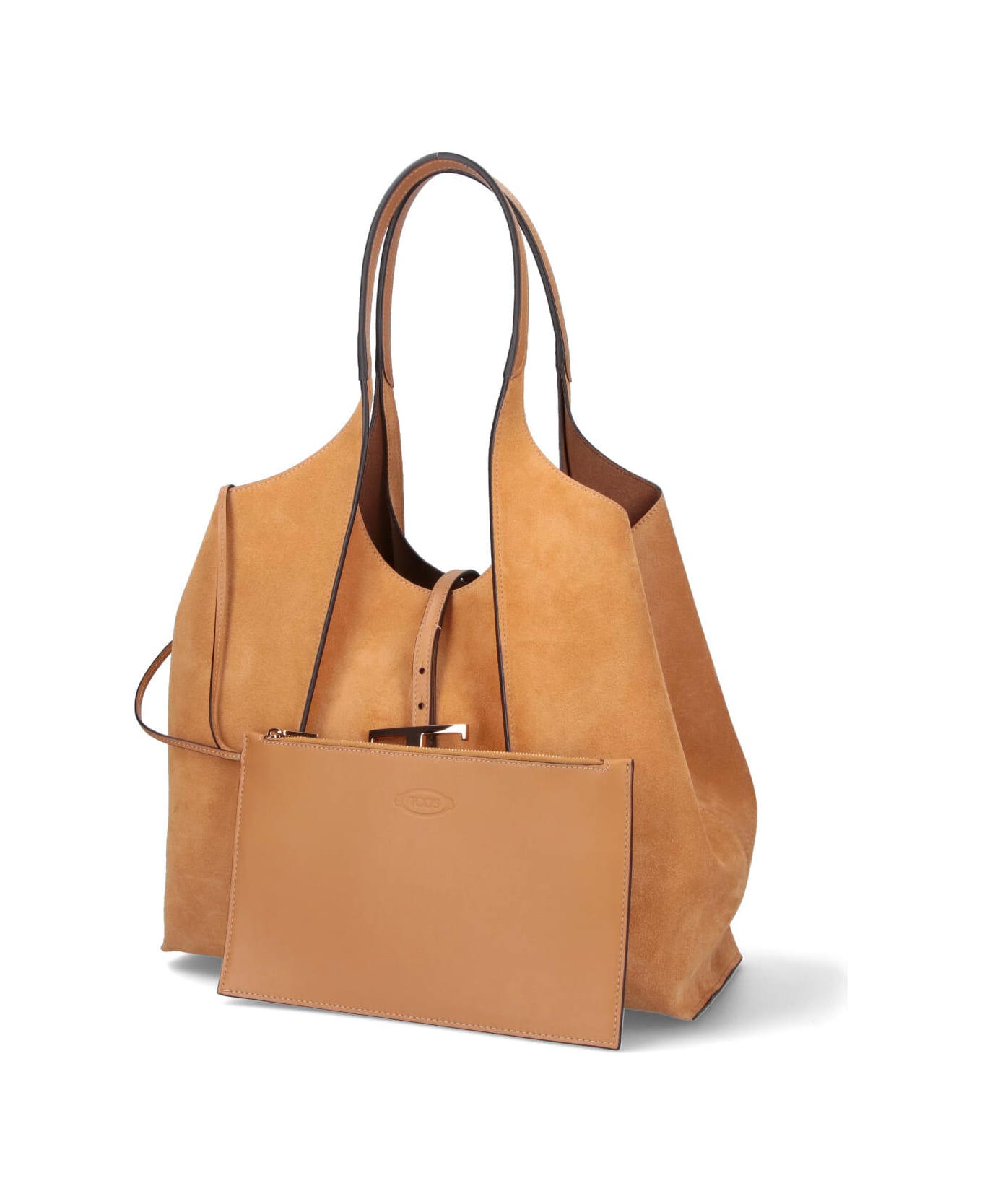 Tod
s Medium Tote Bag "t Timeless" - Brown