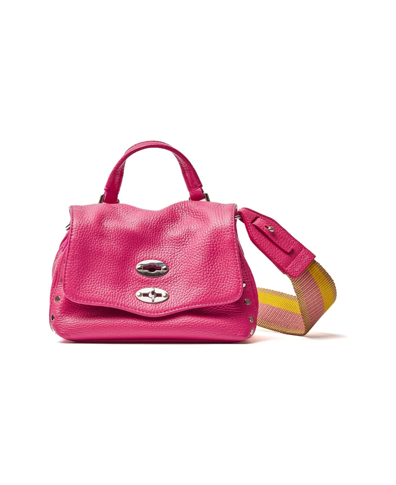 Zanellato Postina Daily Giorno Bag In Fuchsia With Shoulder Strap - ROSE TRIESTE