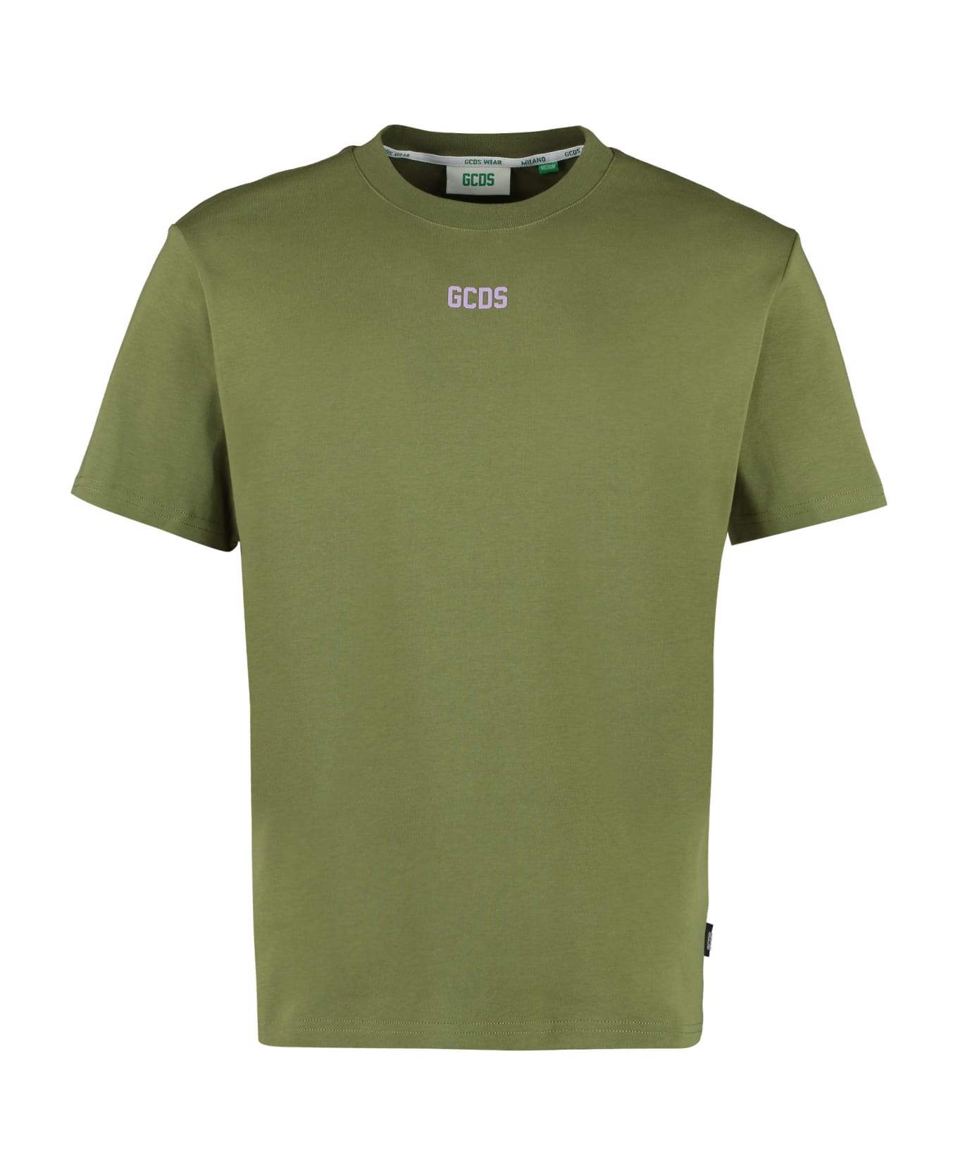 GCDS Cotton Crew-neck T-shirt - green
