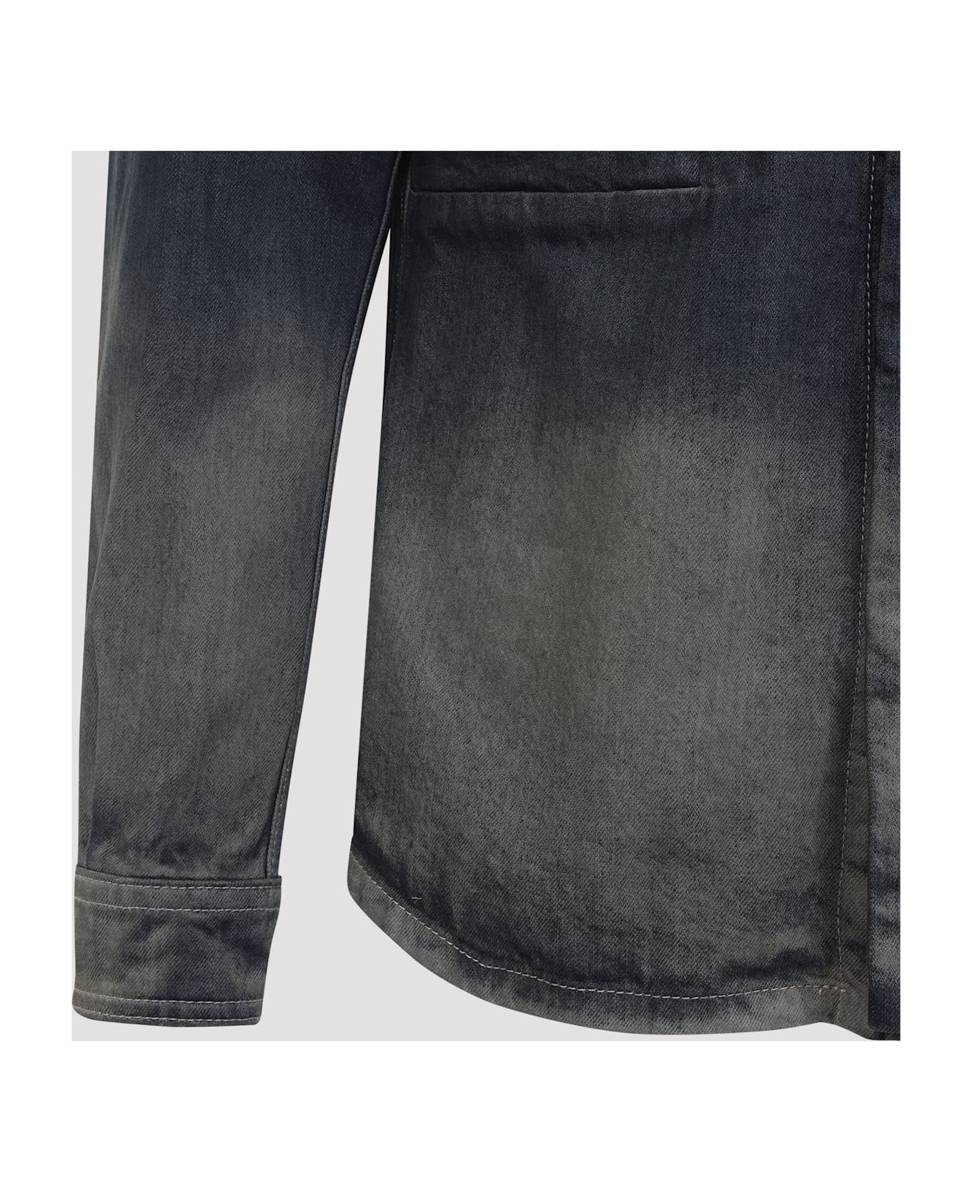 Rick Owens Fogpocket Outershirt - D Dark Dust