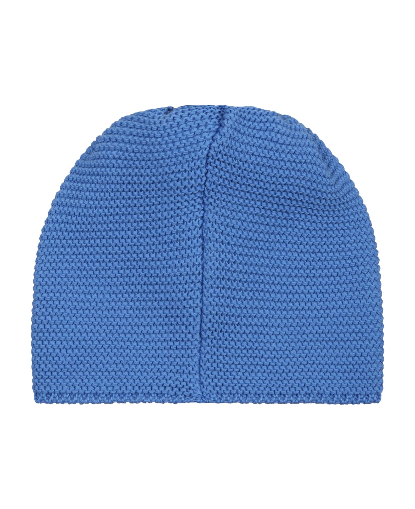 Little Bear Sky Blue Hat For Baby Boy - Azzurro アクセサリー＆ギフト