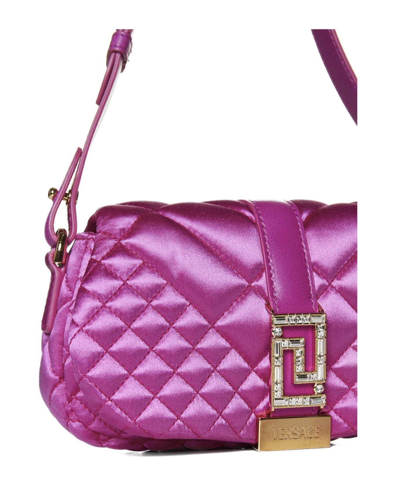 Versace 'greca Goddess' Mini Shoulder Bag - Pink