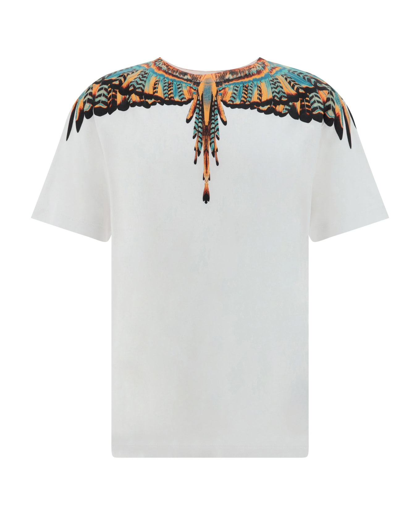 Marcelo Burlon Grizzly Wings T-shirt - White Orange シャツ