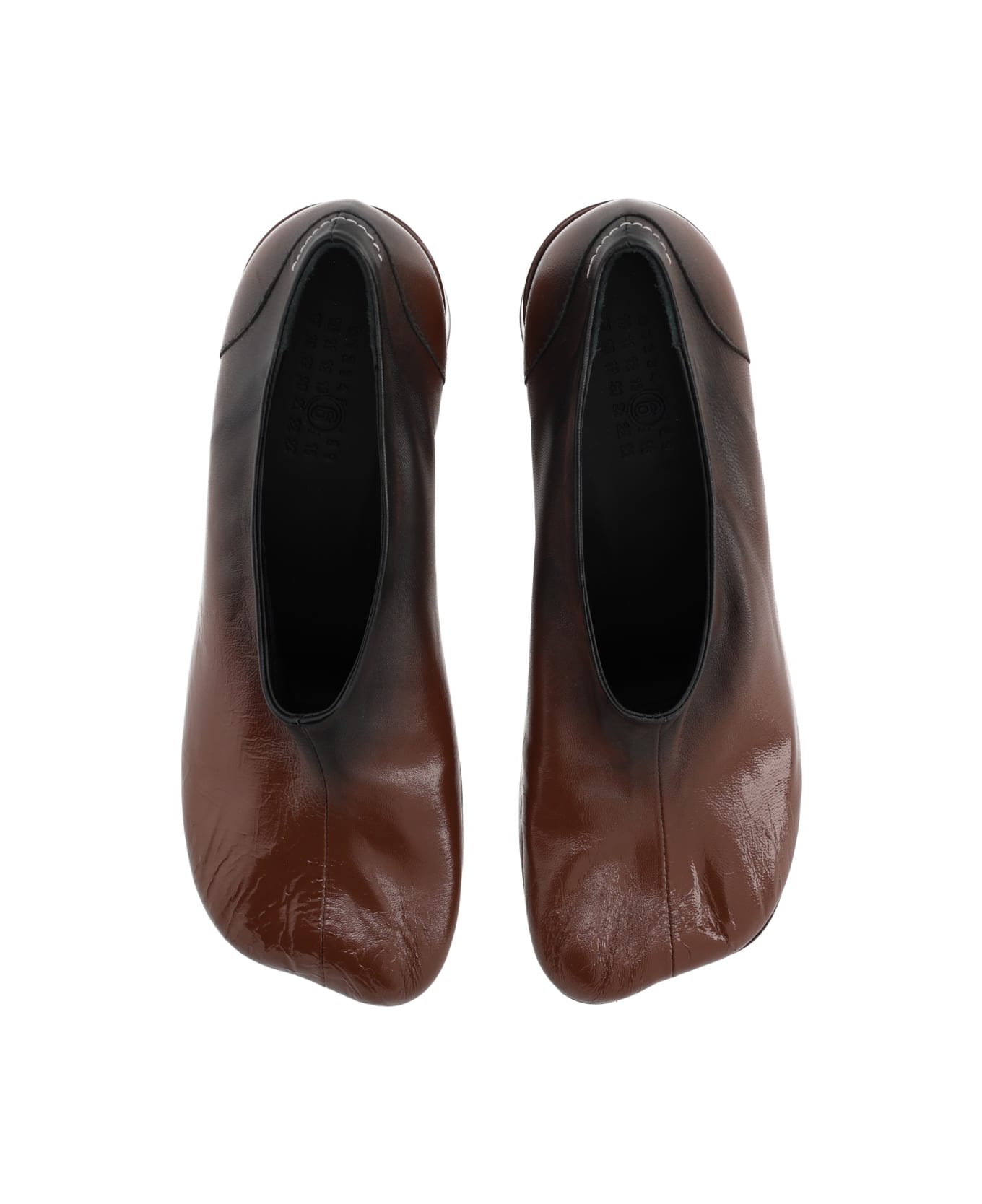 MM6 Maison Margiela Décolleté "anatomic" - BROWN