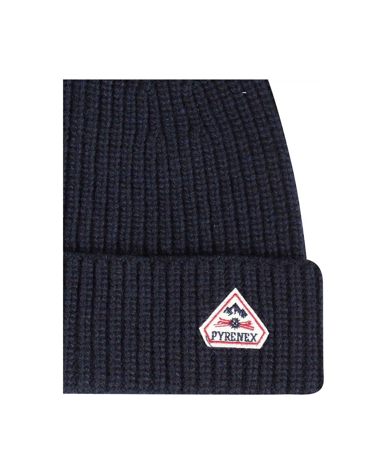 Pyrenex Logo Wool Beanie - blue 帽子